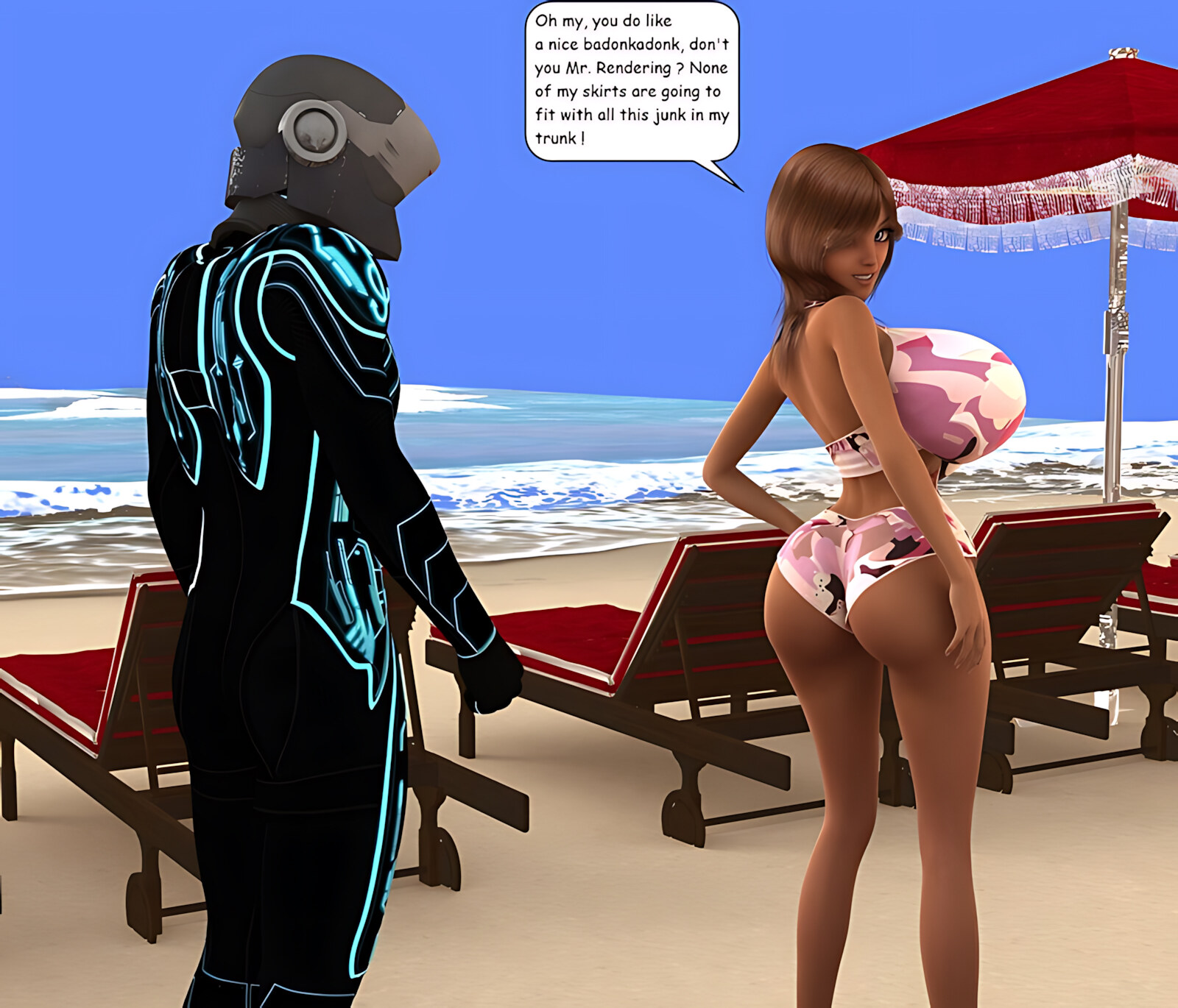 At the Beach [Mike Rendering], At the Beach, page 6 of 9
