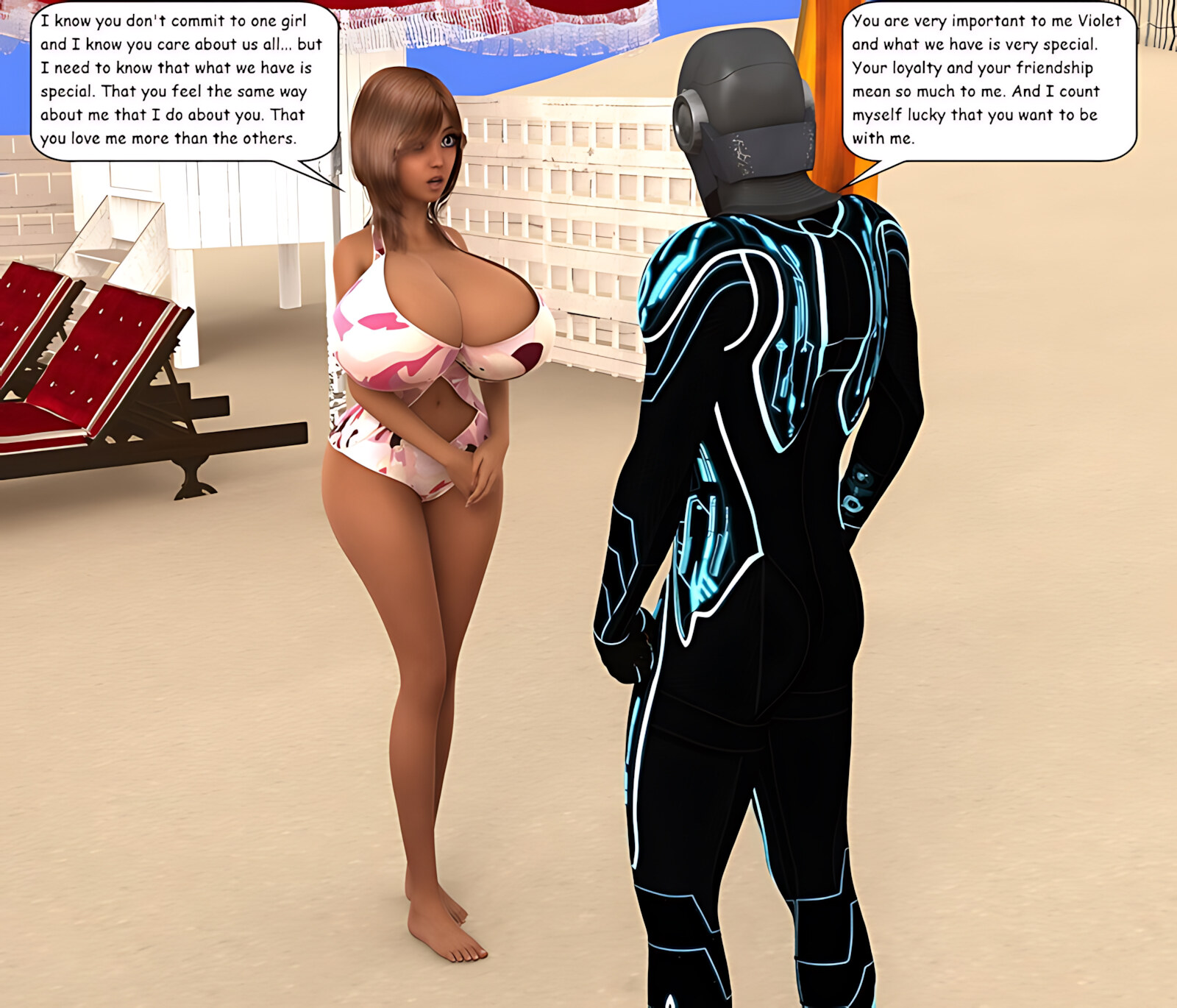 At the Beach [Mike Rendering], At the Beach, page 8 of 9