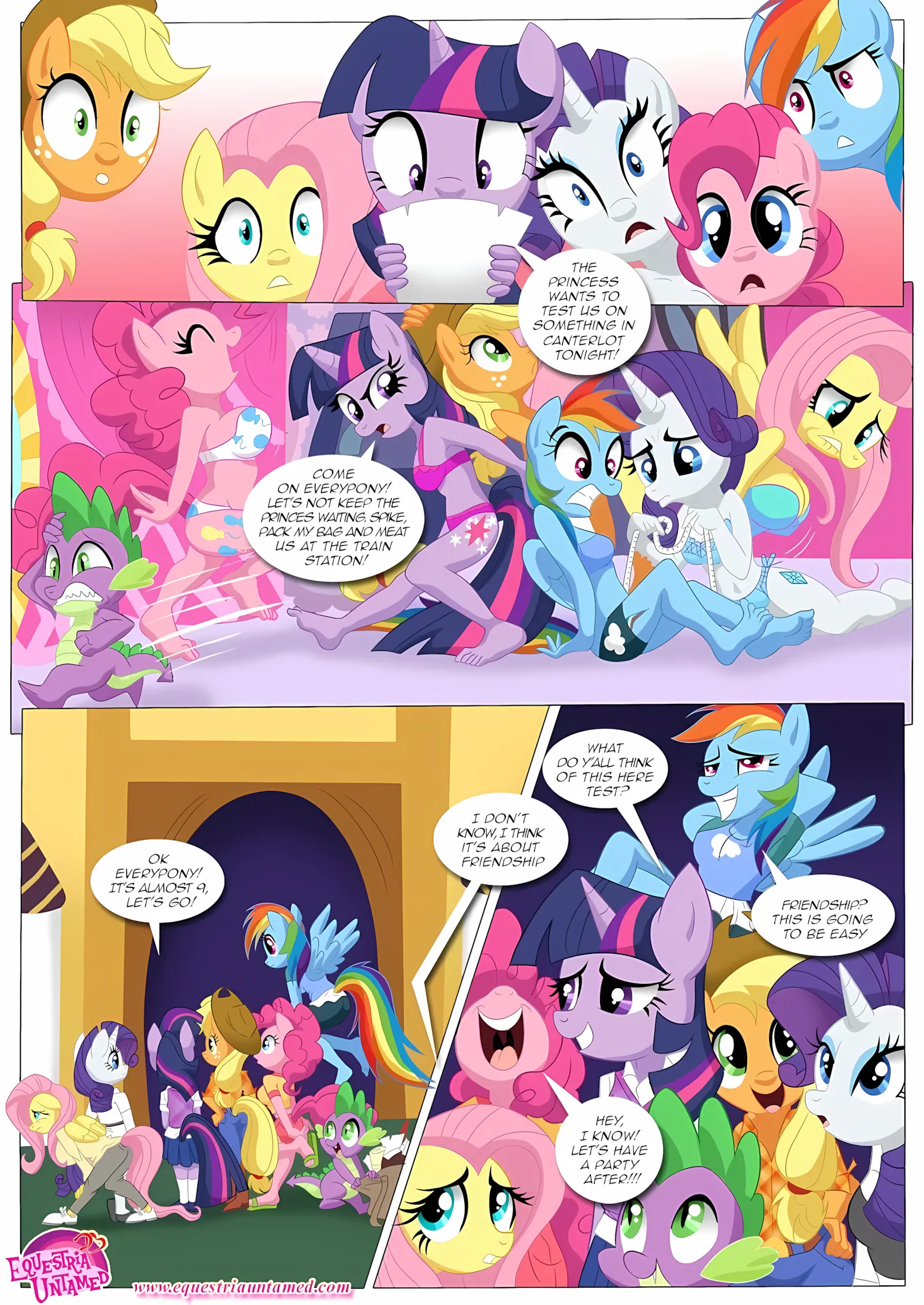 The Next Level of Friendship (My Little Pony: Friendship is Magic) [Palcomix], 1 . The Next Level of Friendship - (My Little Pony: Friendship is Magic) [Palcomix], page 4 of 17