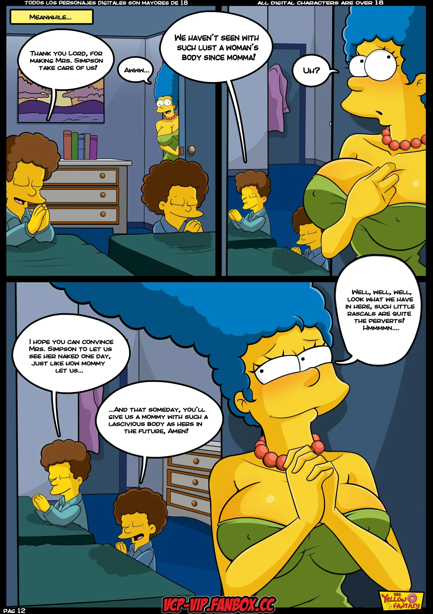 The Yellow Fantasy 4: Babysitting without Babysitting, Babysitting without Babysitting [The Simpsons], page 13 of 41