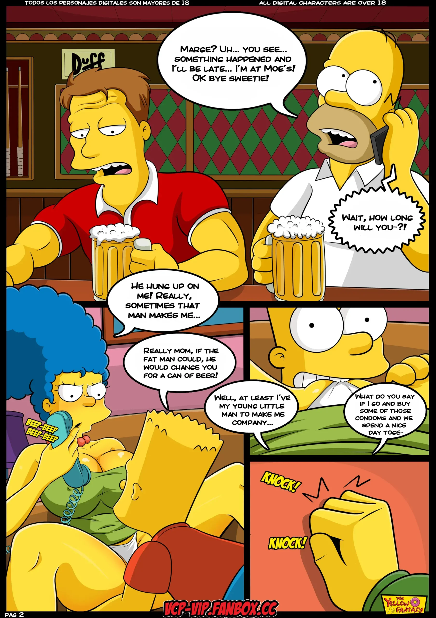 The Yellow Fantasy 4: Babysitting without Babysitting, Babysitting without Babysitting [The Simpsons], page 3 of 41