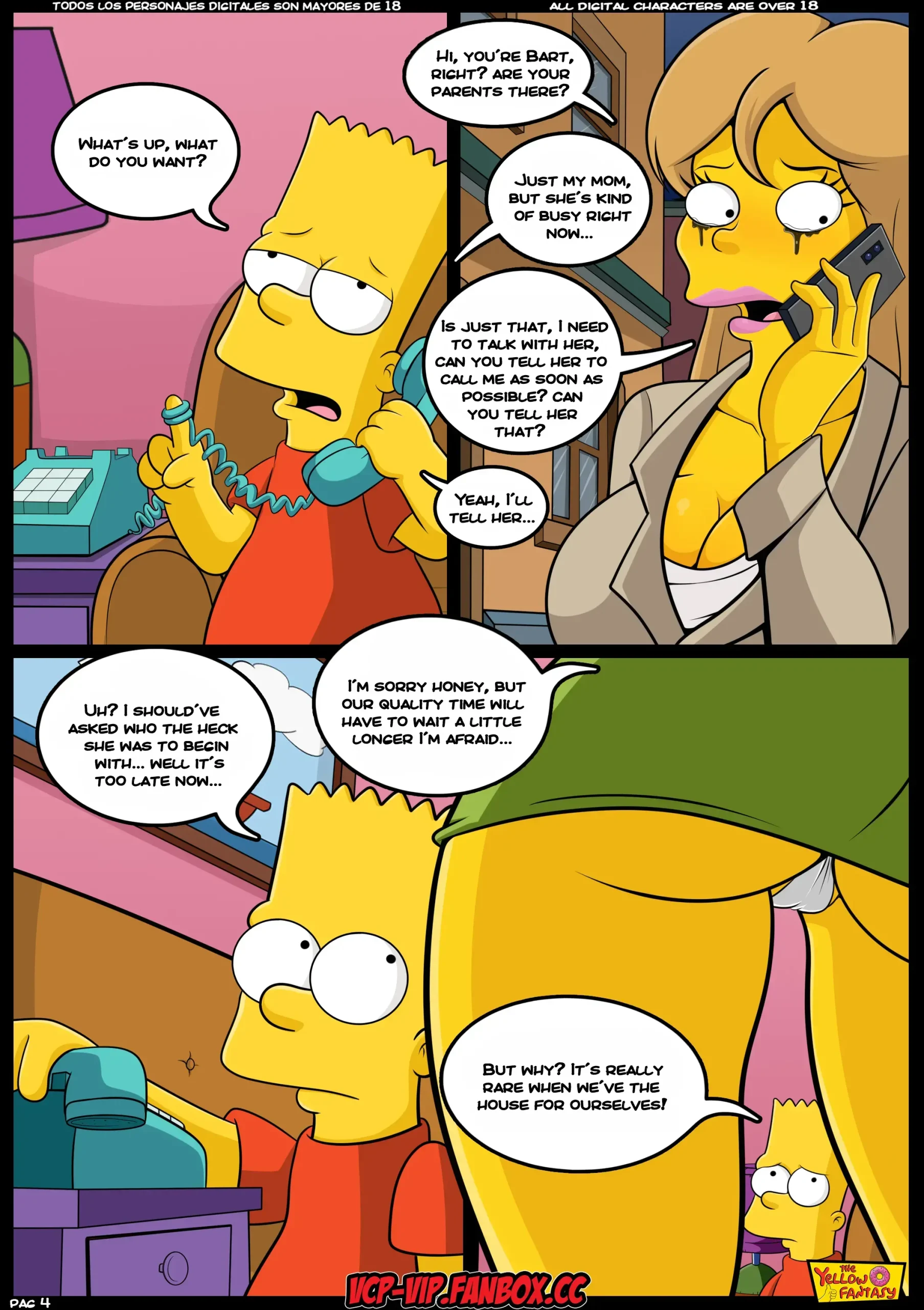 The Yellow Fantasy 4: Babysitting without Babysitting, Babysitting without Babysitting [The Simpsons], page 5 of 41