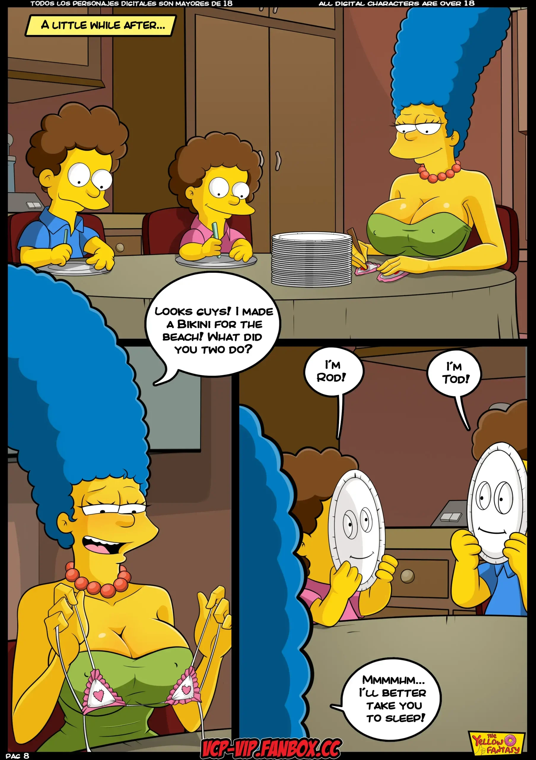 The Yellow Fantasy 4: Babysitting without Babysitting, Babysitting without Babysitting [The Simpsons], page 9 of 41