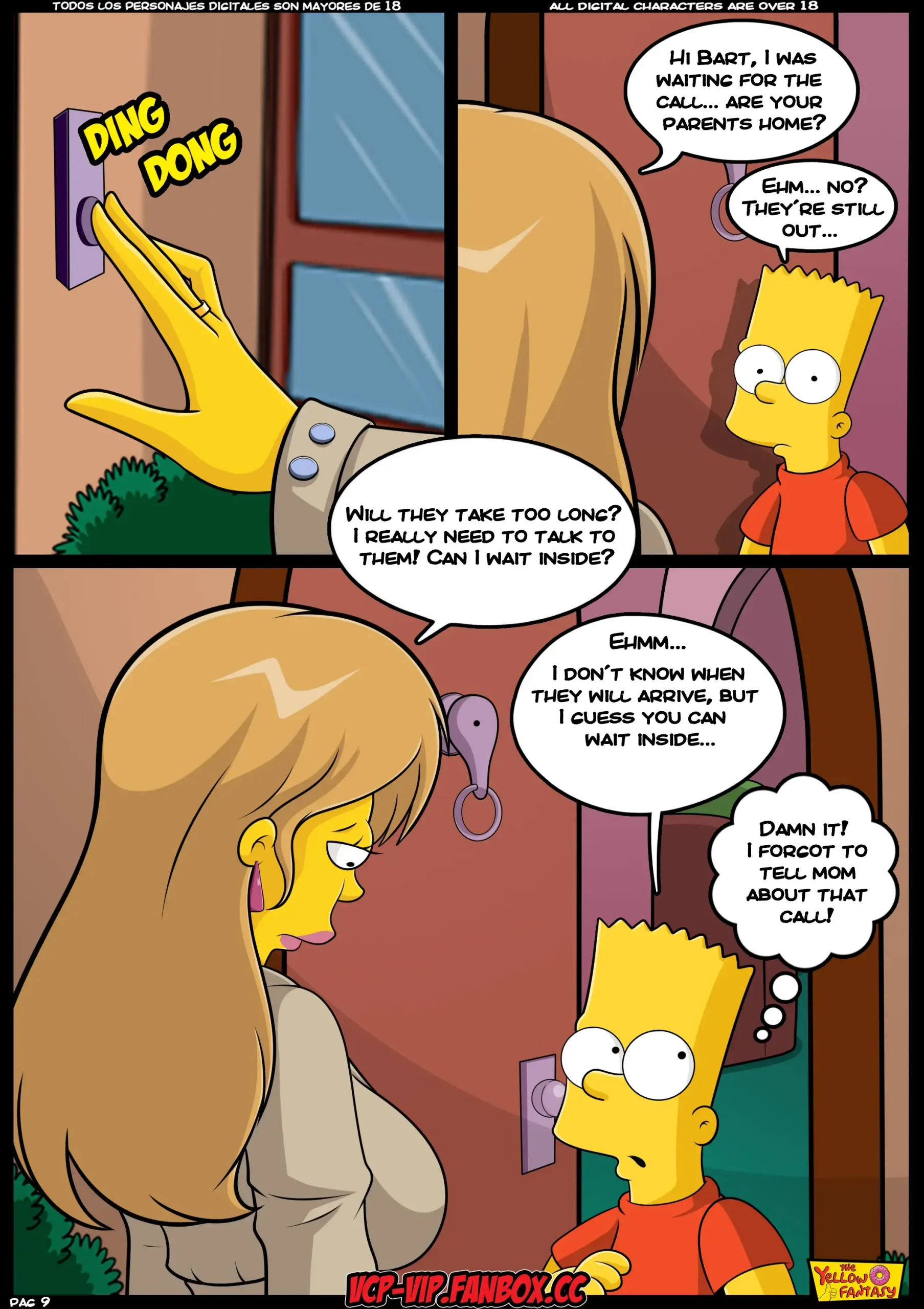 The Yellow Fantasy 4: Babysitting without Babysitting, Babysitting without Babysitting [The Simpsons], page 10 of 41