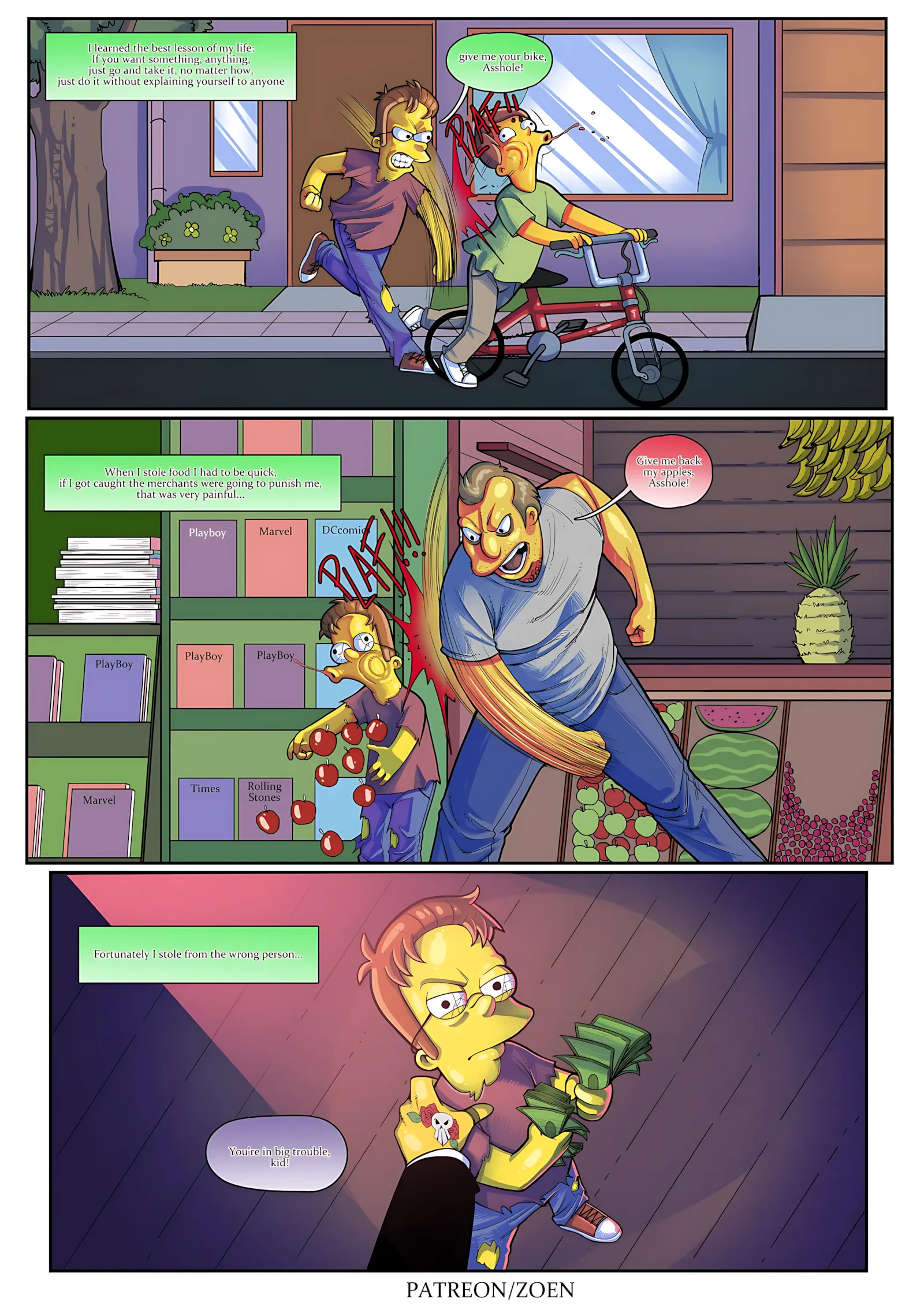 The Simpsons “Bad Boy” [Zoen], The Simpsons "Bad Boy", page 4 of 105