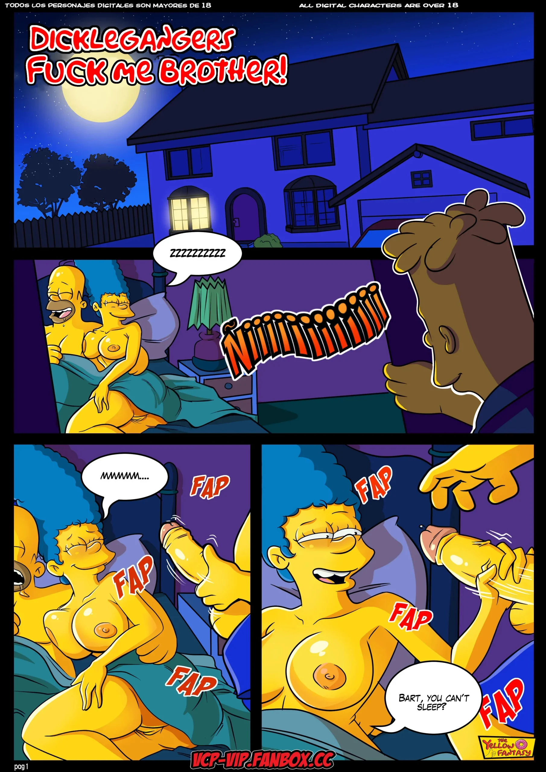 The Simpsons – TreeWhoreHouse of Horror, he Simpsons - TreeWhoreHouse of Horror [Yellow Fantasy 13], page 2 of 13