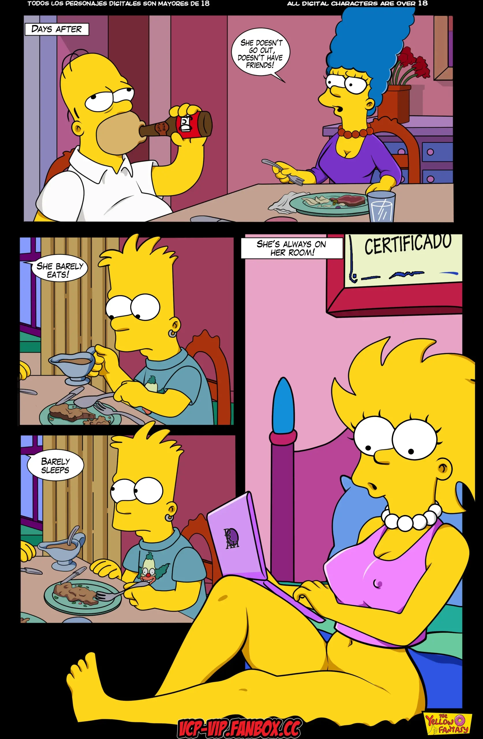 The Yellow Fantasy: Affinity – Simpsons, Affinity – Simpsons, page 3 of 77