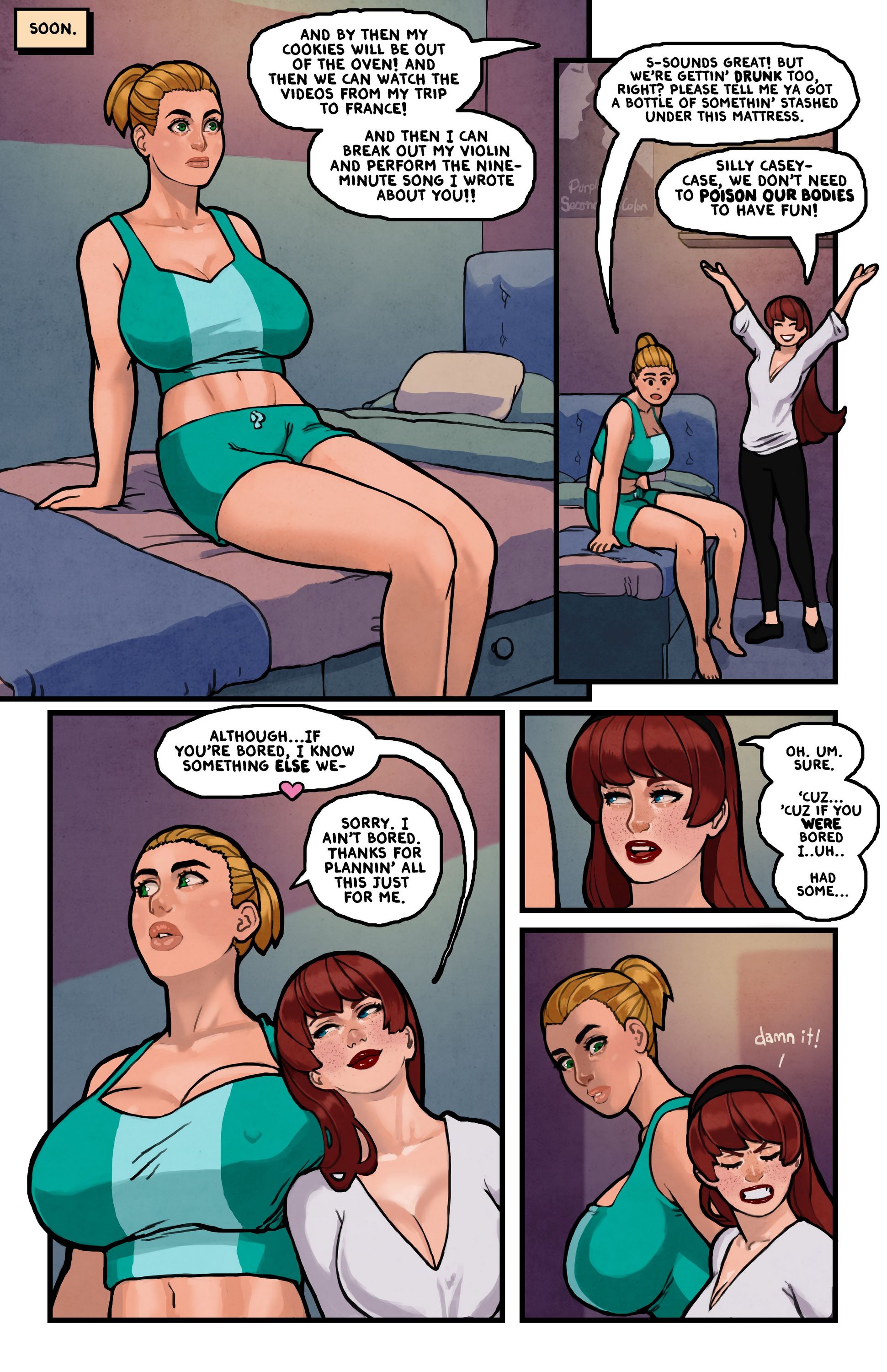 This Romantic World [Reinbach], 5. This Romantic World - The Sleepover 5, page 23 of 38
