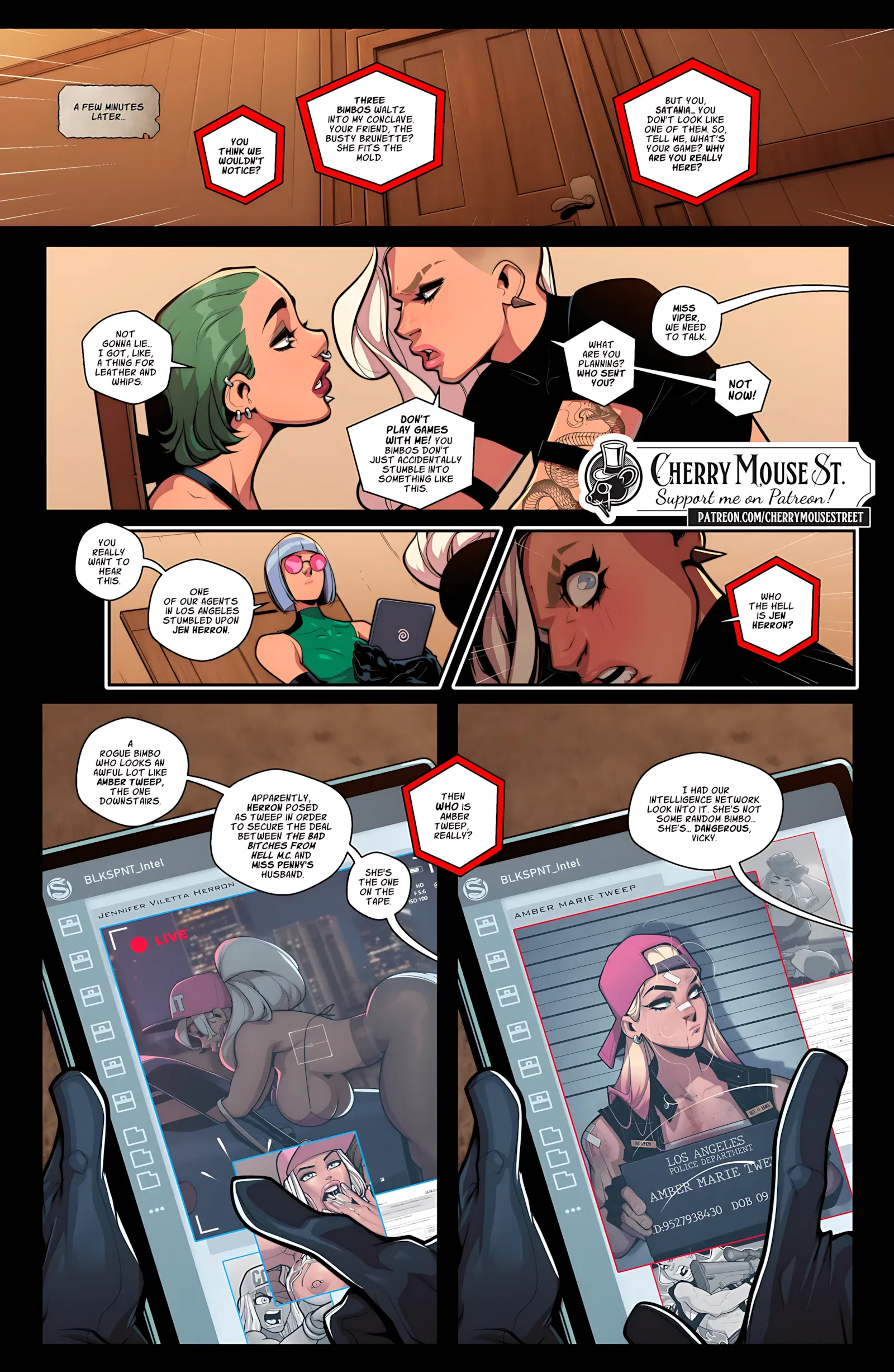 Trish and Amber: The Mexican Job [Cherry Mouse Street], Trish and Amber: The Mexican, page 15 of 40