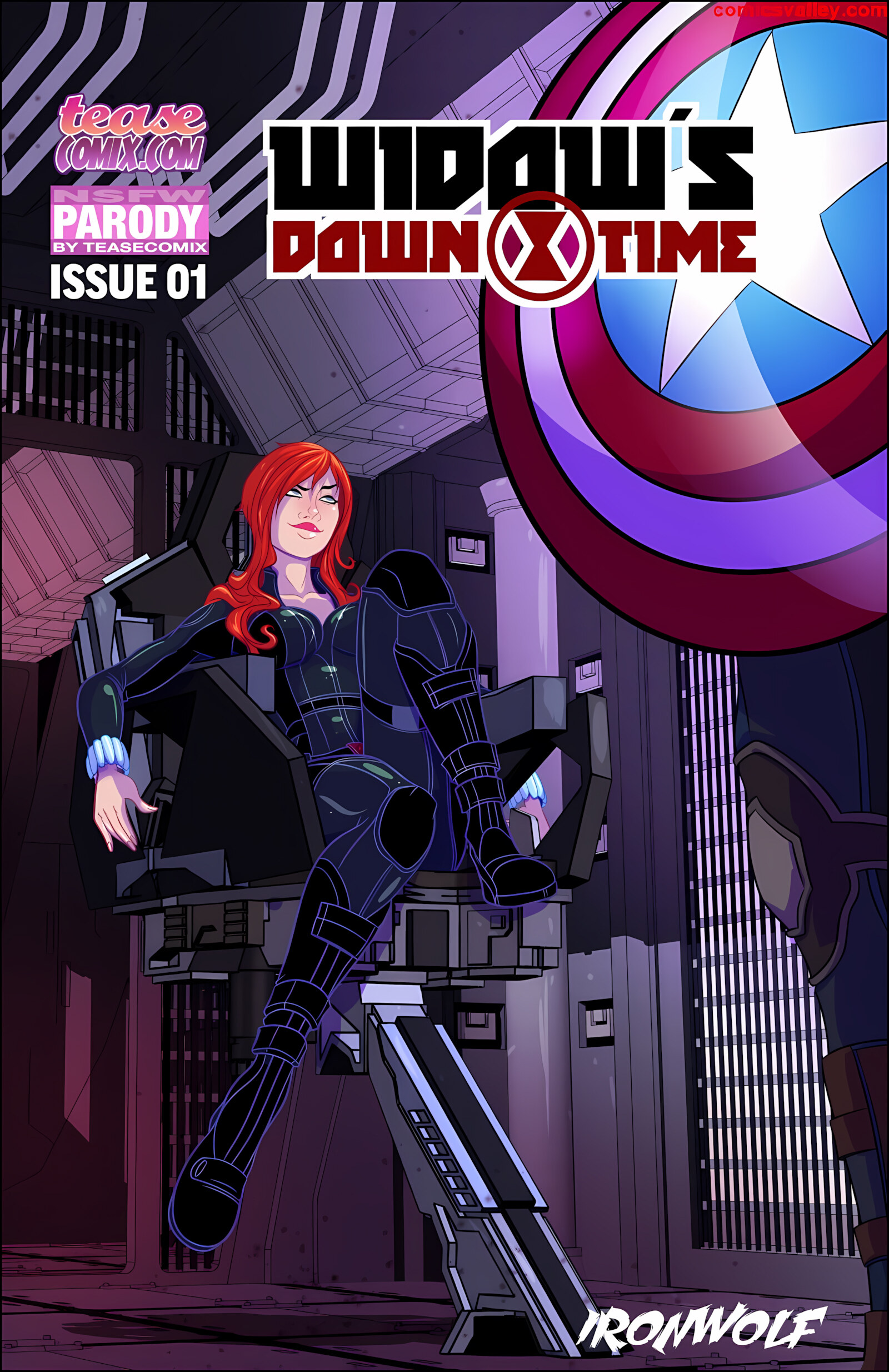 Widow’s Downtime – Avengers [Tease Comix], Widow’s Downtime - Avengers, page 1 of 13