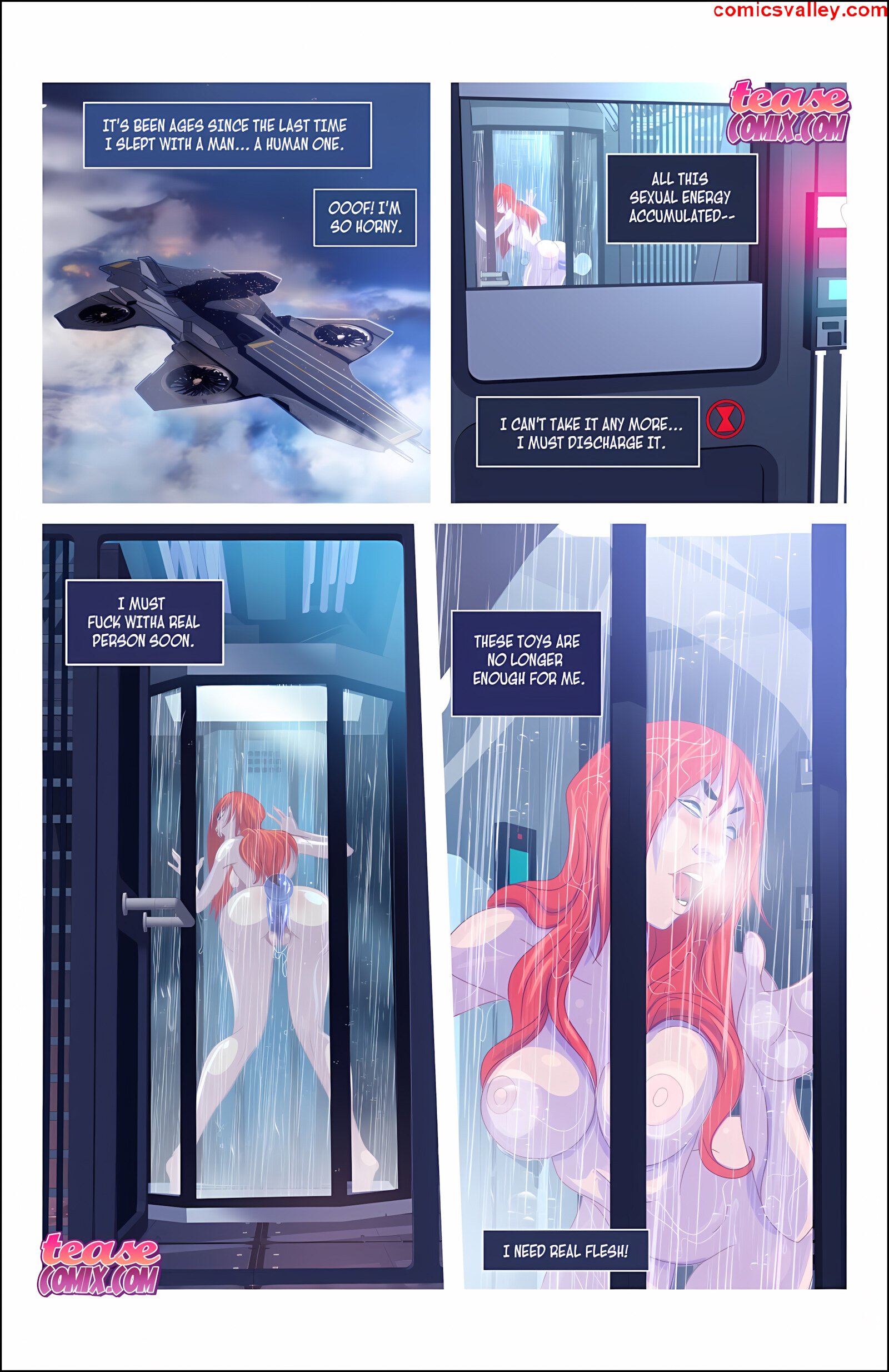 Widow’s Downtime – Avengers [Tease Comix], Widow’s Downtime - Avengers, page 2 of 13