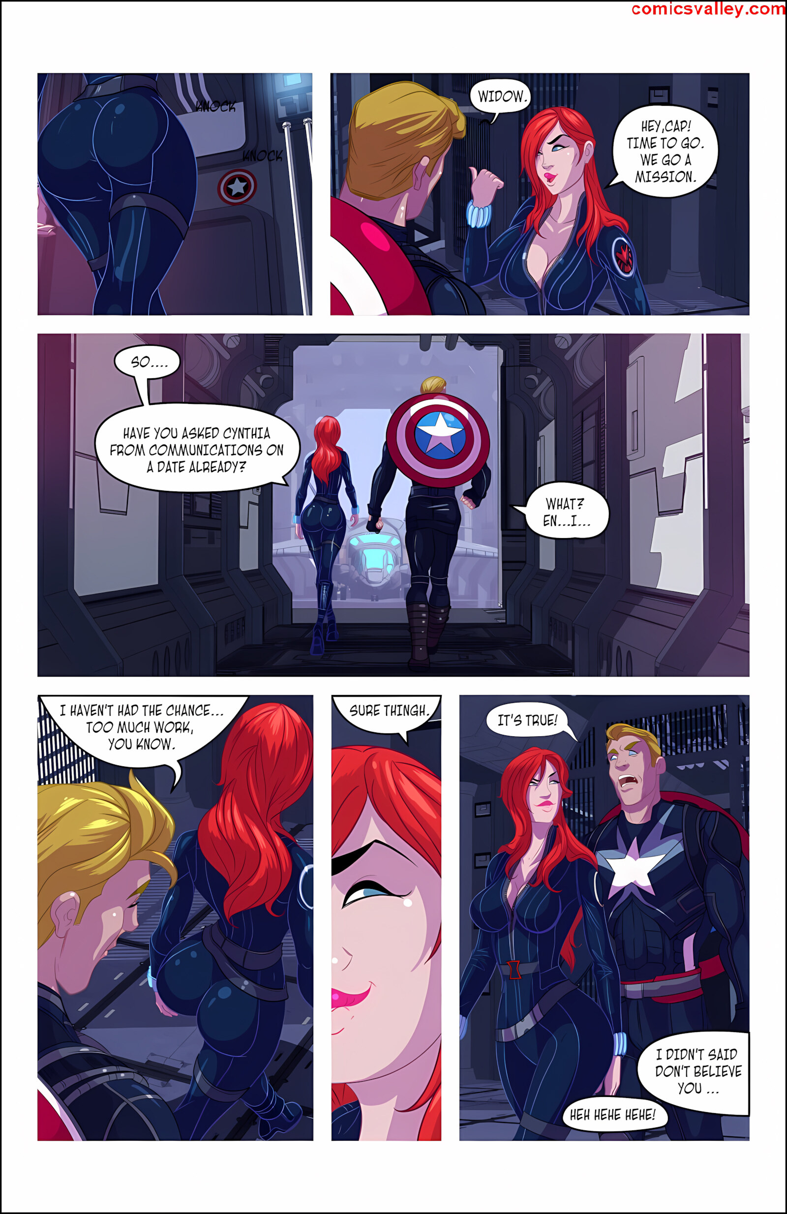 Widow’s Downtime – Avengers [Tease Comix], Widow’s Downtime - Avengers, page 4 of 13