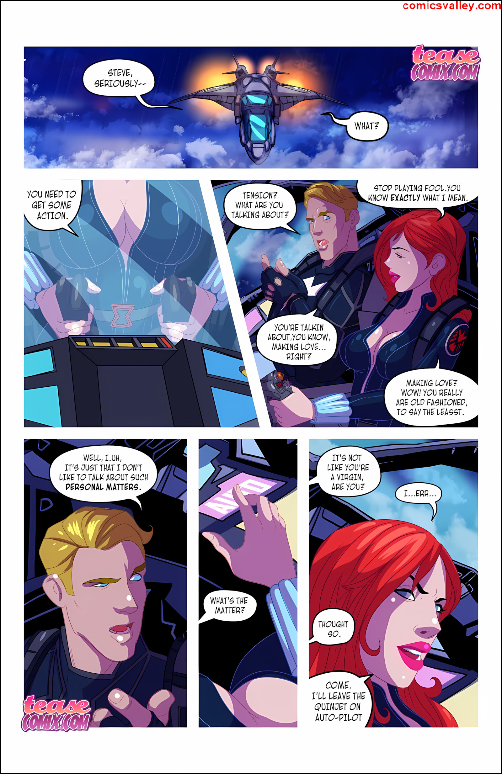 Widow’s Downtime – Avengers [Tease Comix], Widow’s Downtime - Avengers, page 5 of 13