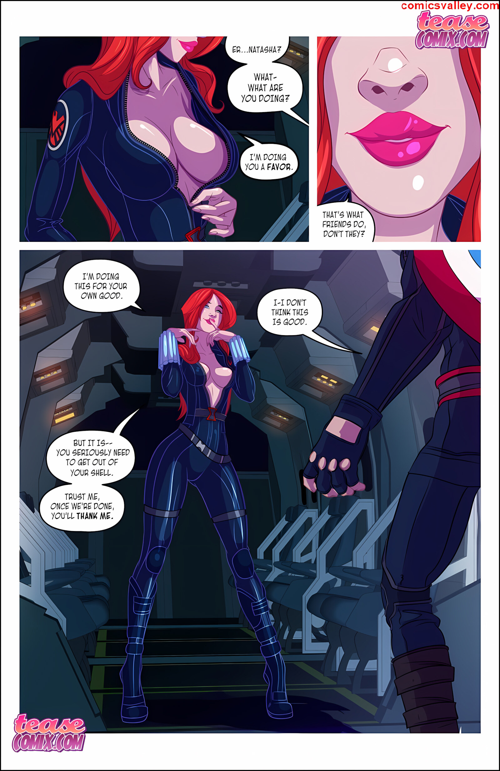 Widow’s Downtime – Avengers [Tease Comix], Widow’s Downtime - Avengers, page 6 of 13