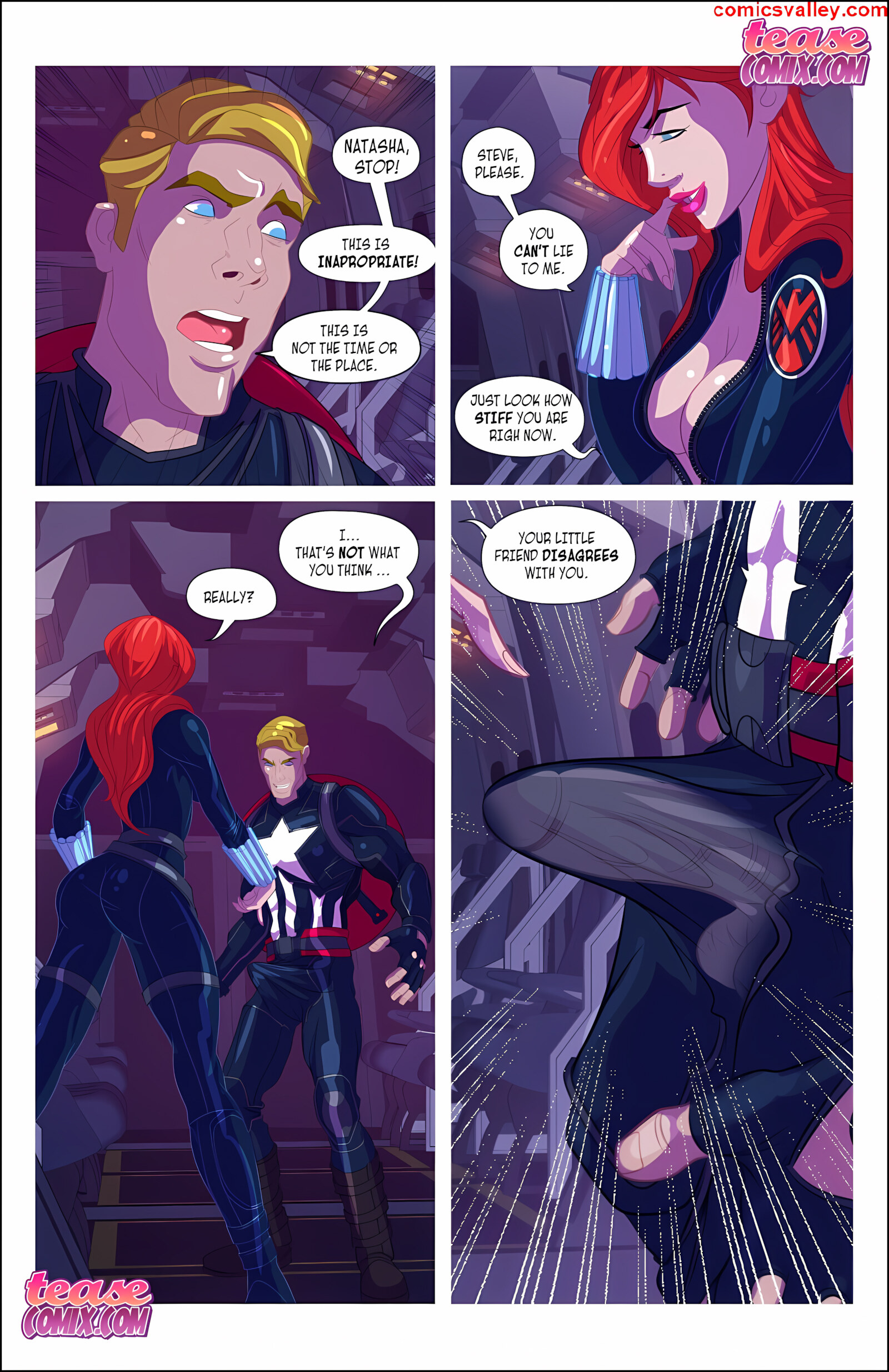 Widow’s Downtime – Avengers [Tease Comix], Widow’s Downtime - Avengers, page 7 of 13