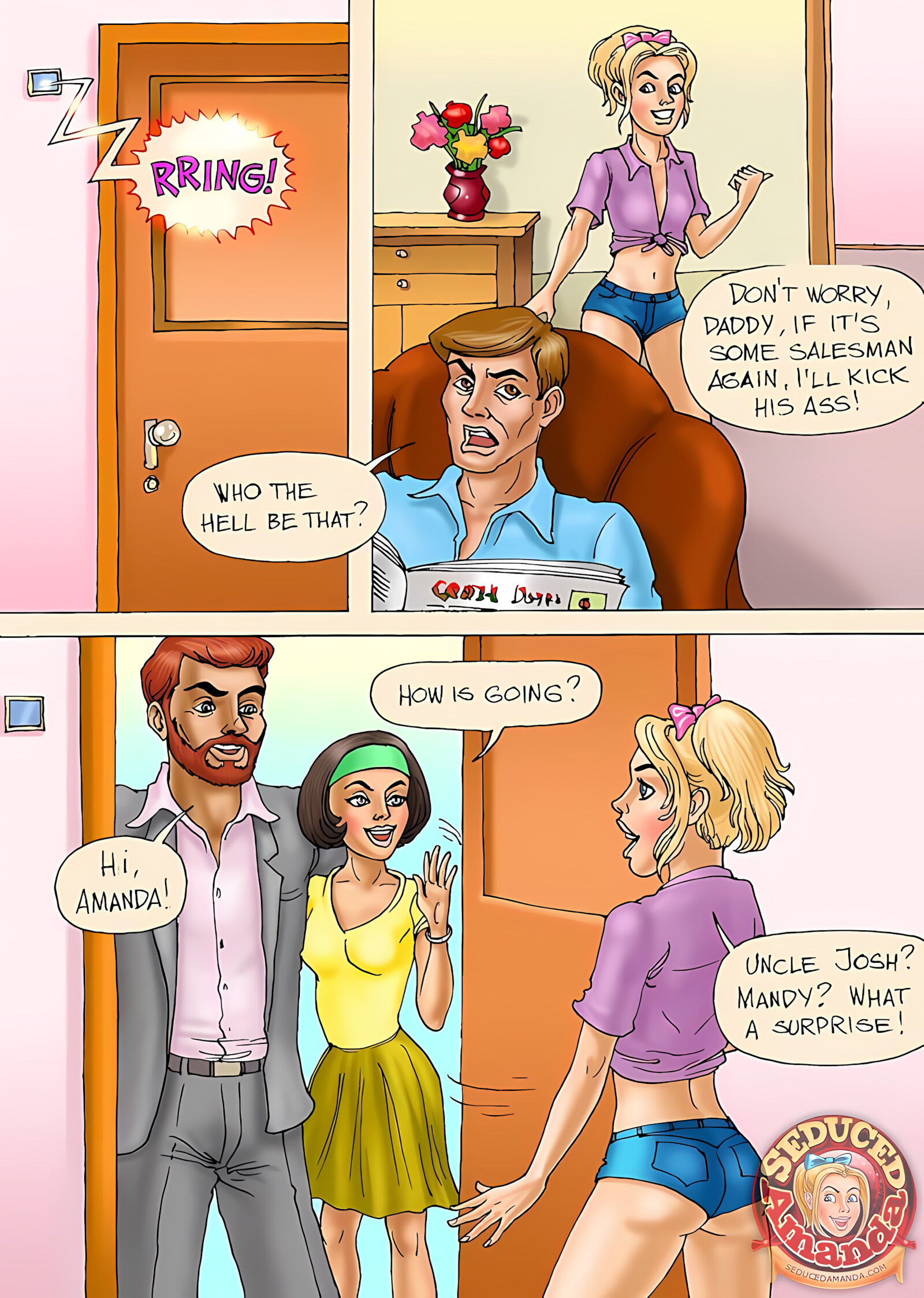 Beach Adventure [Seduced Amanda], Seduced Amanda, page 1 of 15