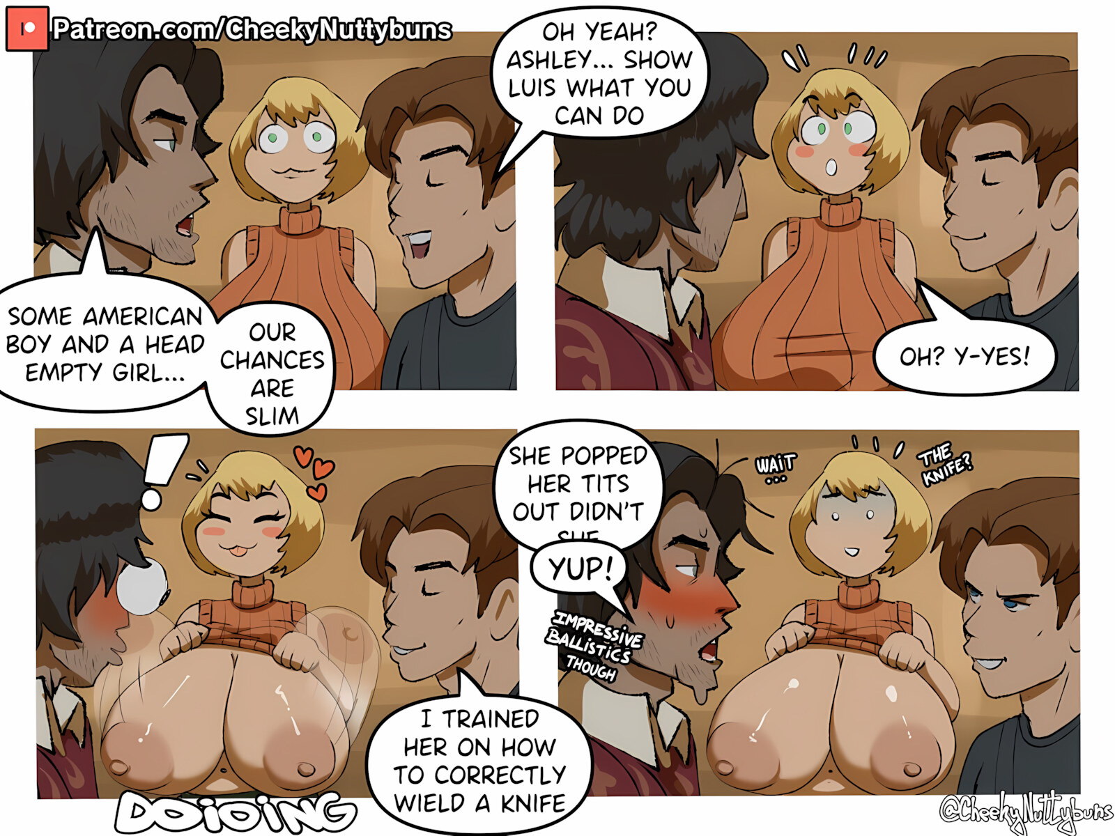 Cheeky Strips! – Ashley (Resident Evil) [CheekyNuttybuns], Cheeky Strips! - Ashley (Resident Evil), page 4 of 15