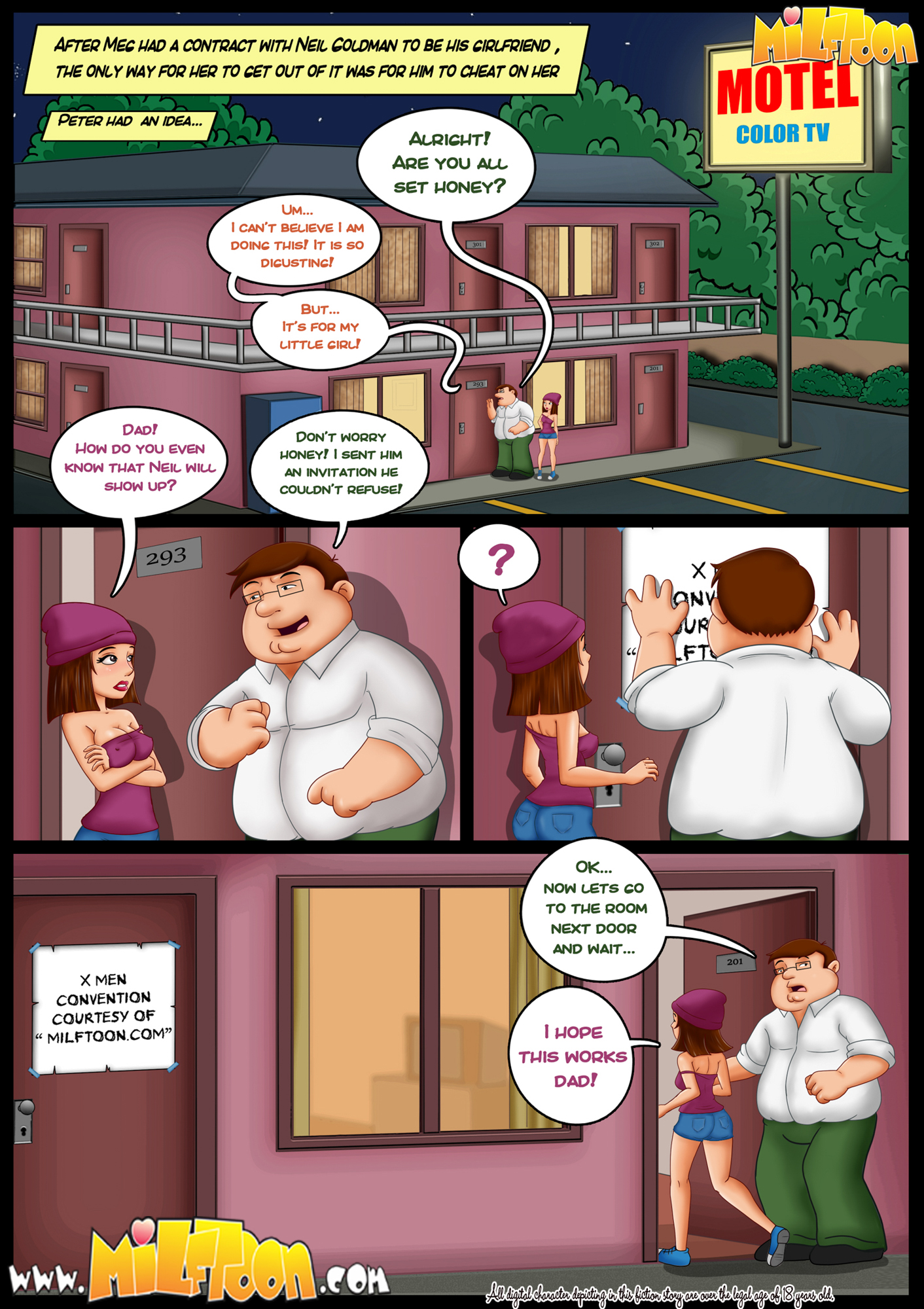Convention [Milftoon], Convention, page 1 of 9