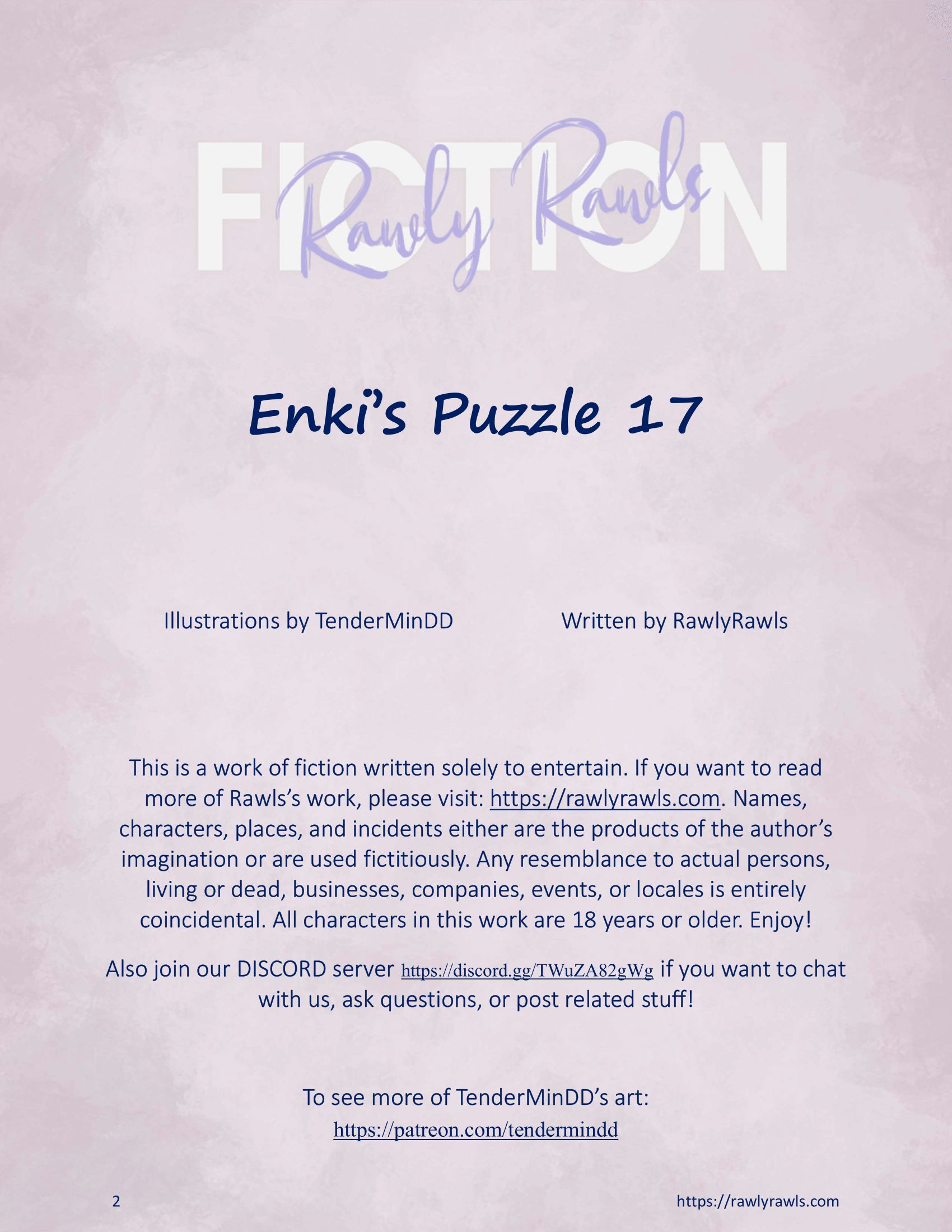 Enki’s Puzzle 11-20 [TenderMindd], Enki Puzzle 17, page 2 of 16