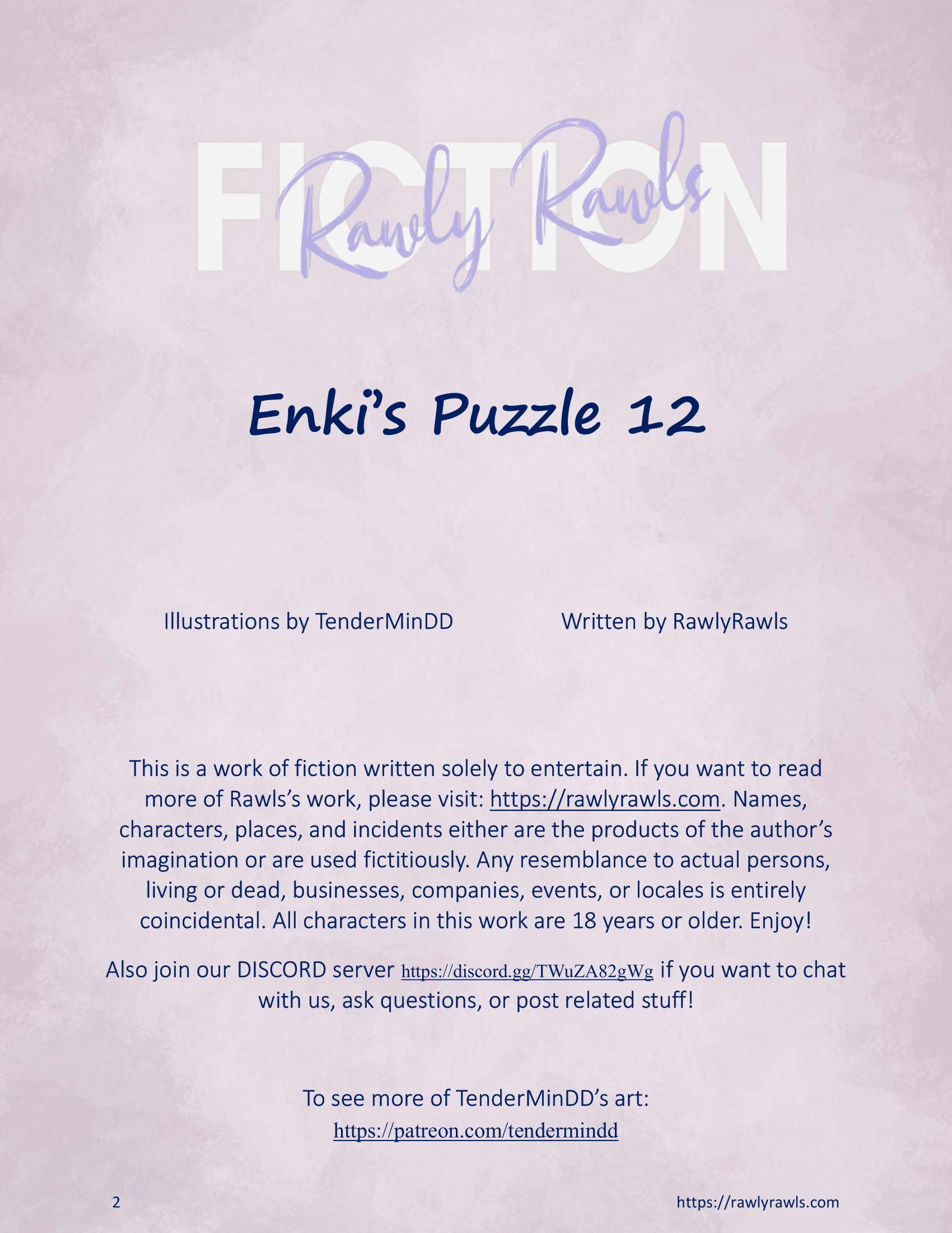 Enki’s Puzzle 11-20 [TenderMindd], Enki Puzzle 12, page 2 of 15