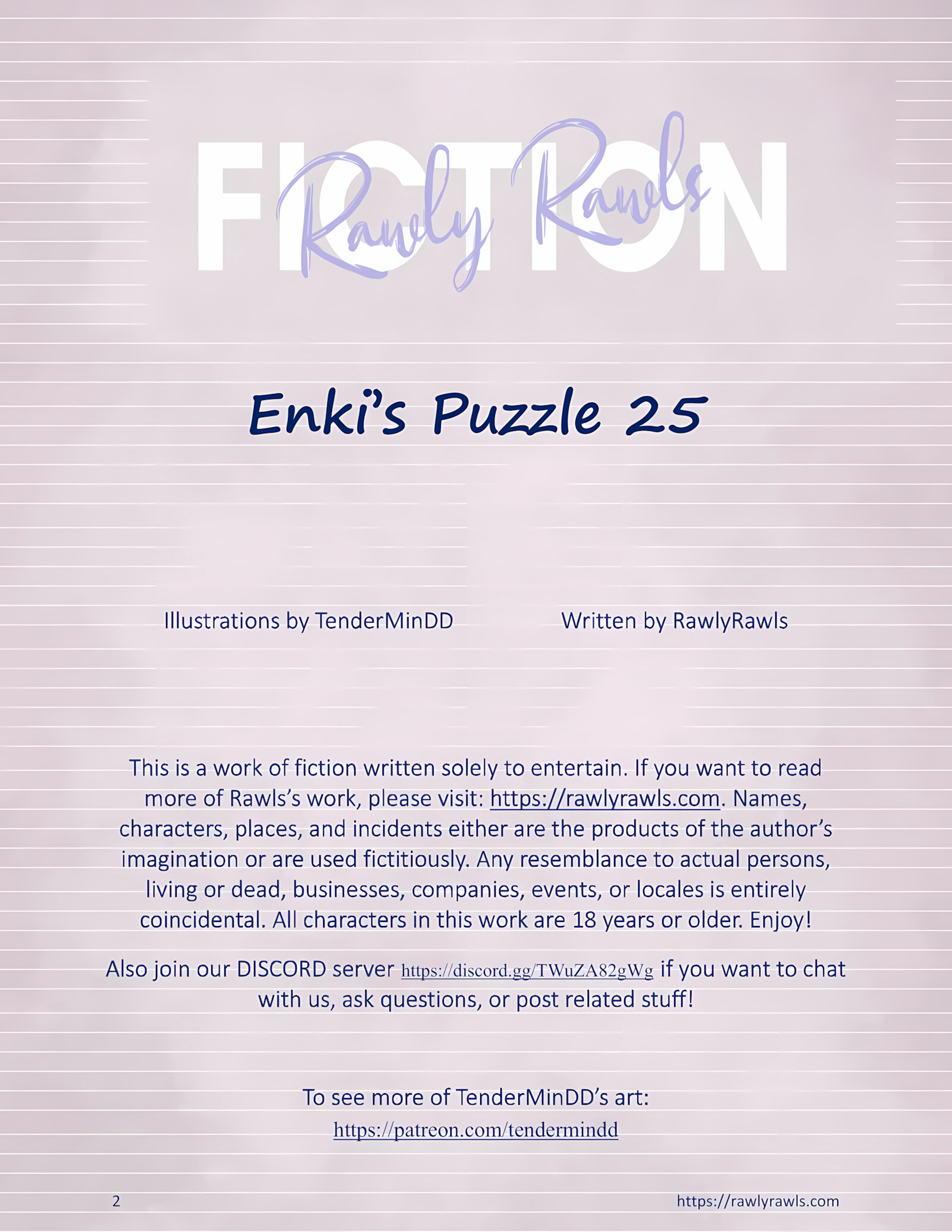 Enki’s Puzzle 21-30 [TenderMindd], Enki’s Puzzle 25, page 2 of 15