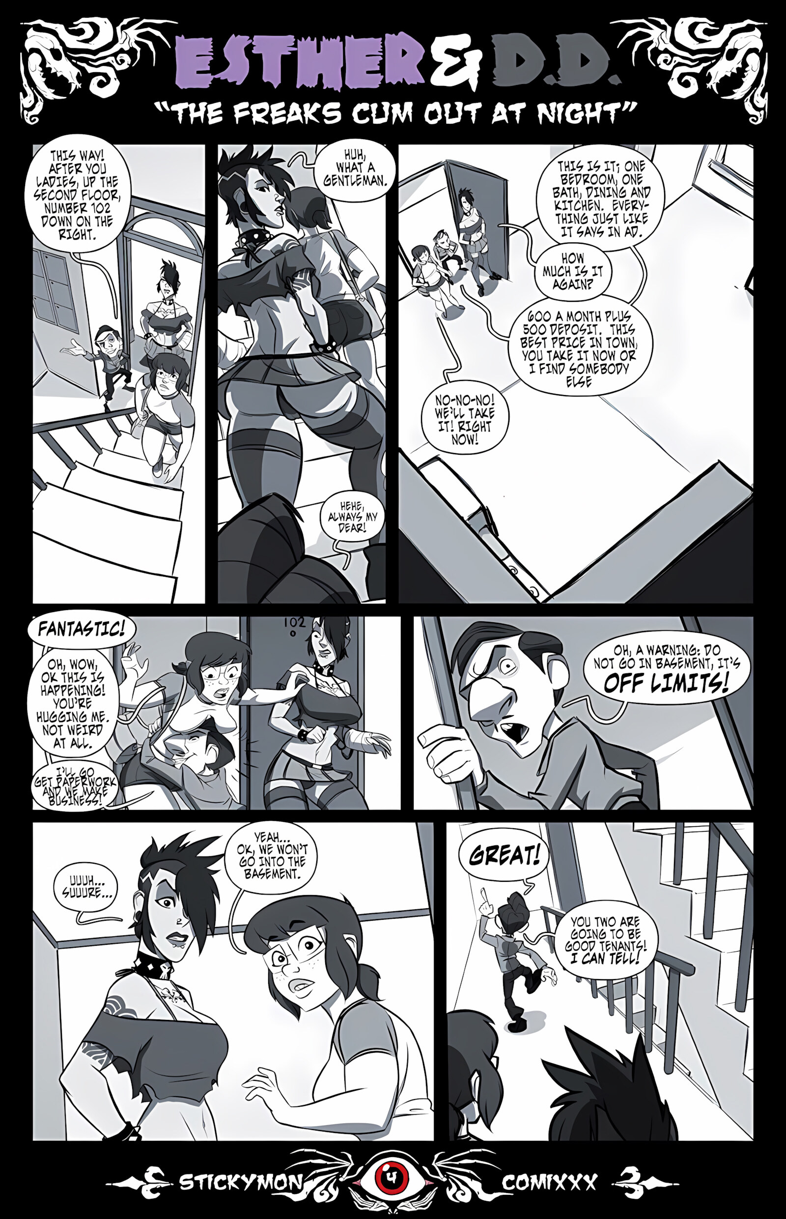 Esther & DD- The Freak Cum Out At Night [Stickymon], Esther & DD- The Freak Cum Out At Night, page 5 of 18