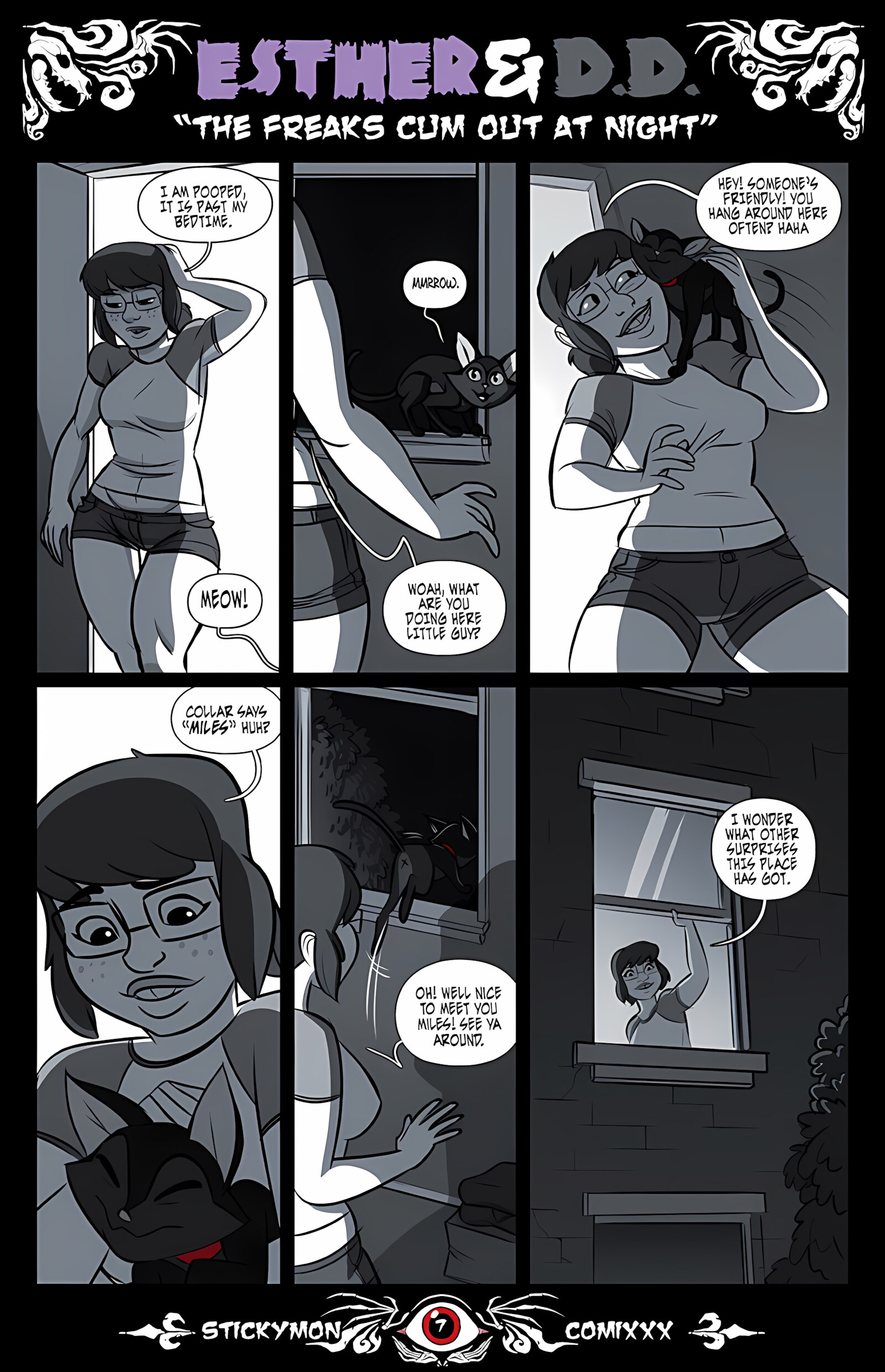 Esther & DD- The Freak Cum Out At Night [Stickymon], Esther & DD- The Freak Cum Out At Night, page 8 of 18
