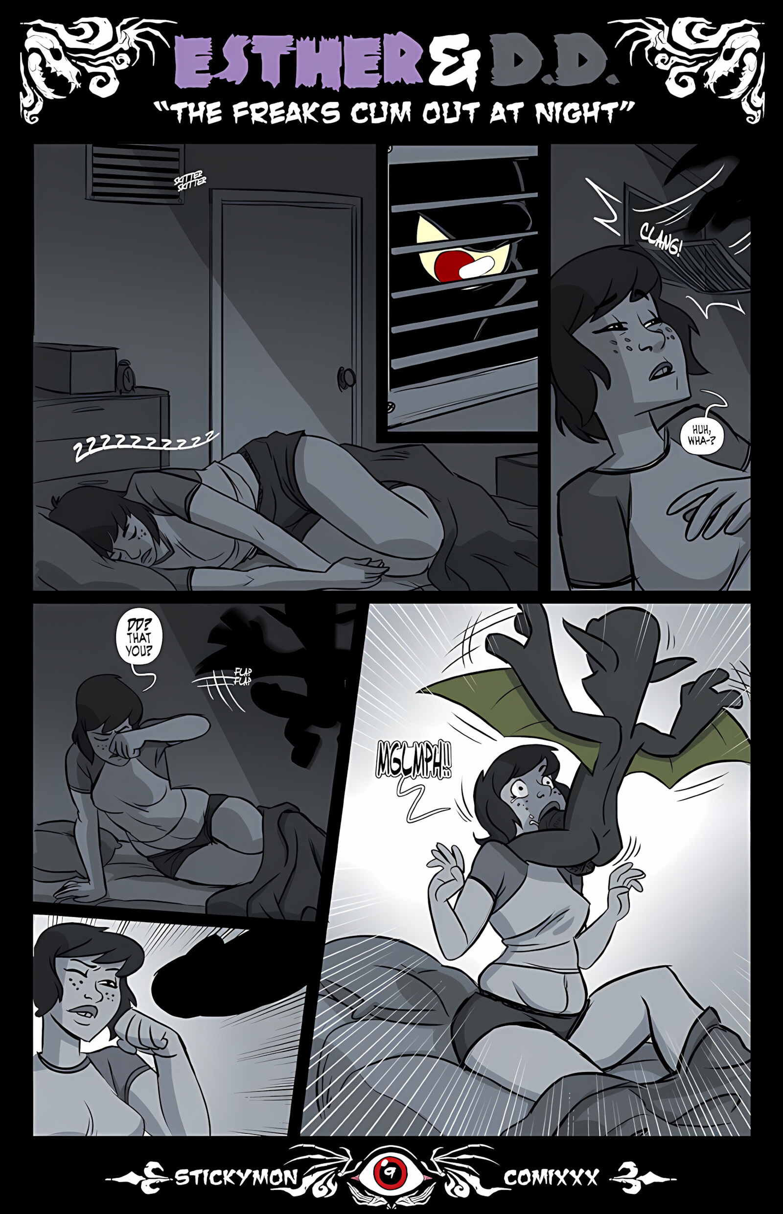 Esther & DD- The Freak Cum Out At Night [Stickymon], Esther & DD- The Freak Cum Out At Night, page 10 of 18