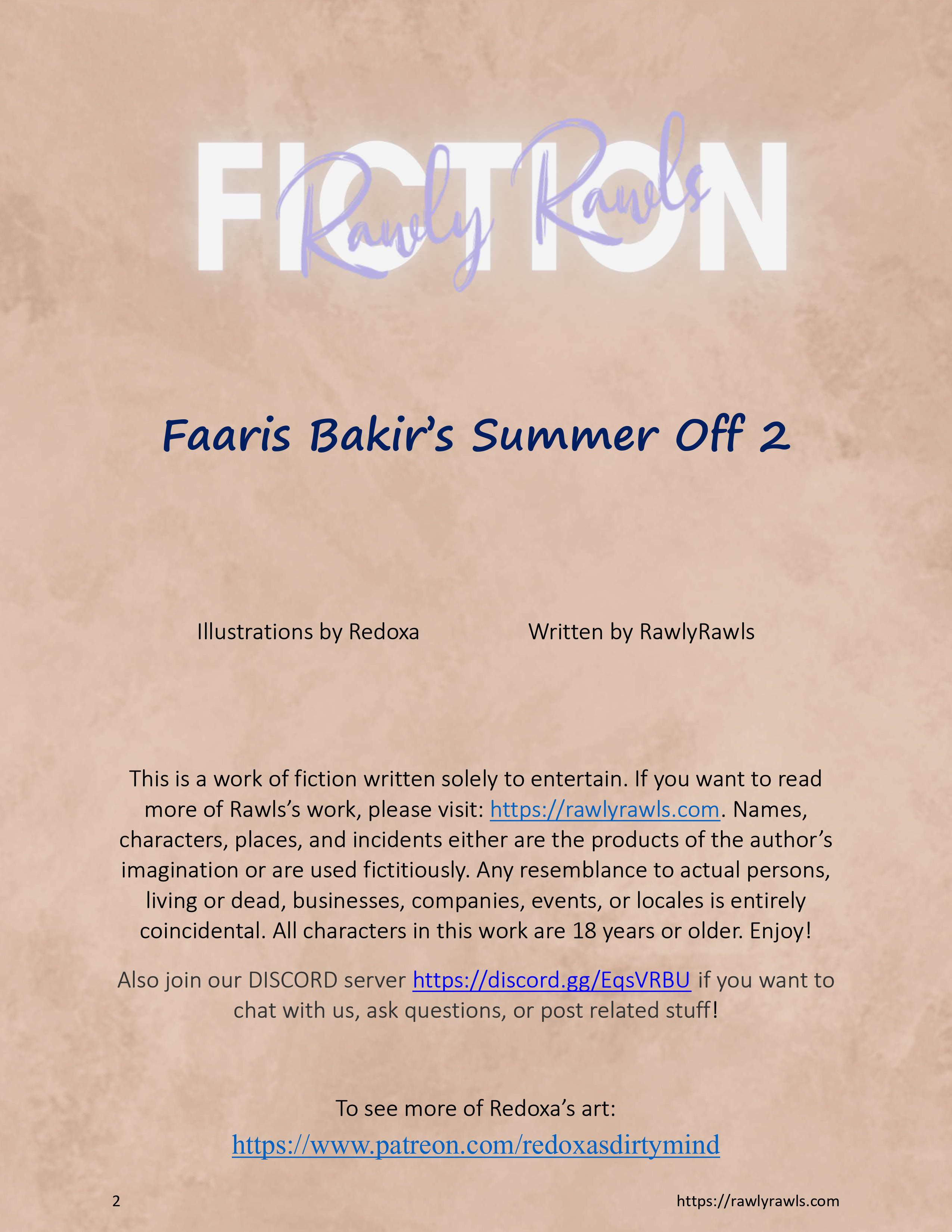 Faaris Bakir’s Summer Off [Redoxa], Faaris Bakir’s Summer Off 2, page 2 of 12