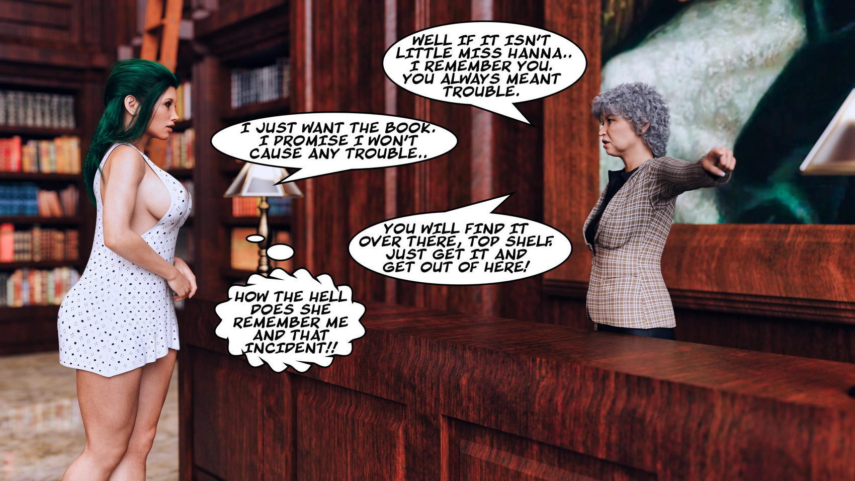 Hanna Rediscovers The Library [X3RR4], Hanna Rediscovers The Library, page 4 of 81