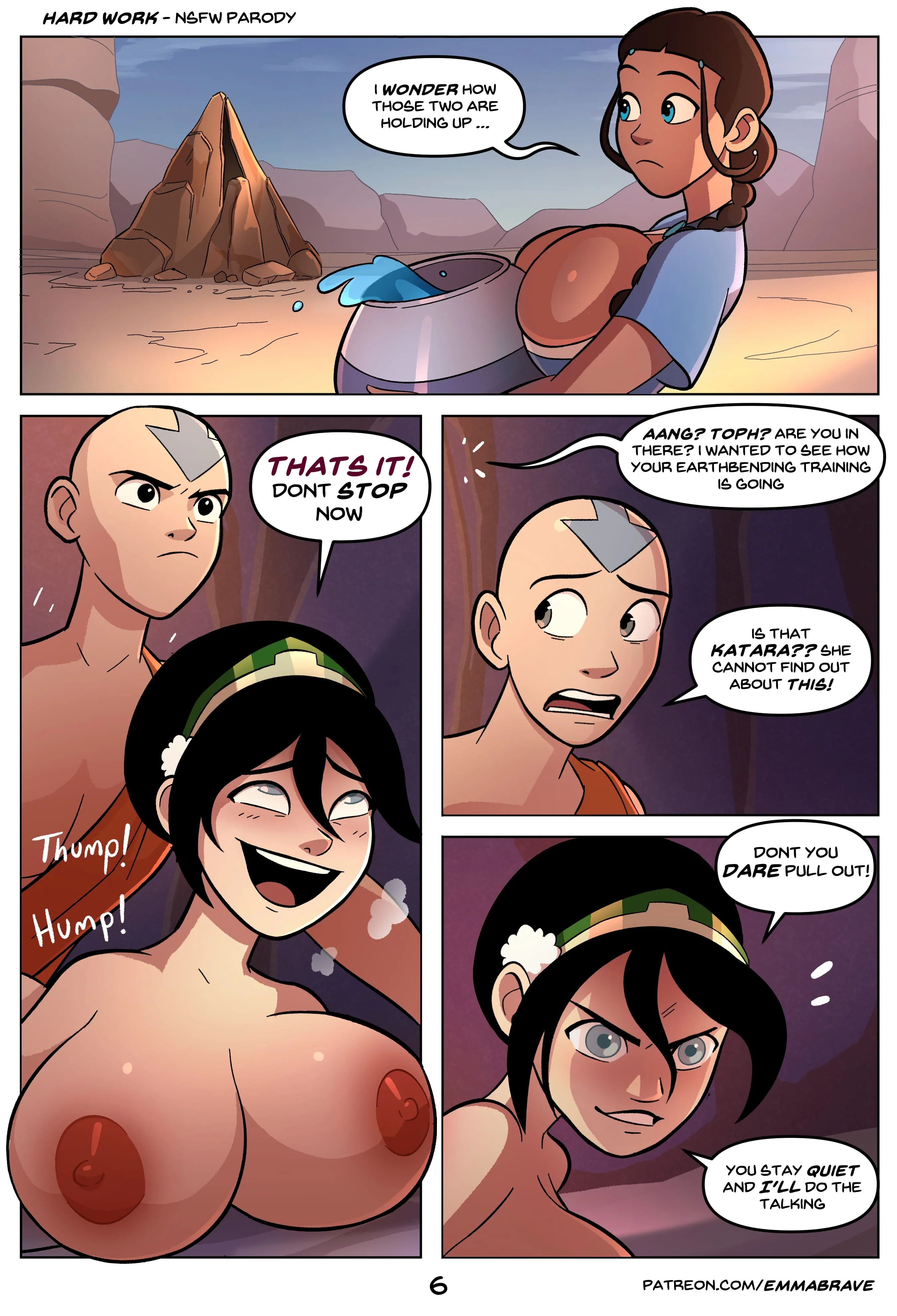 After Avatar [EmmaBrave], 4.5 . Hard Work - Chapter 4.5 (Avatar The Last Airbender), page 6 of 11