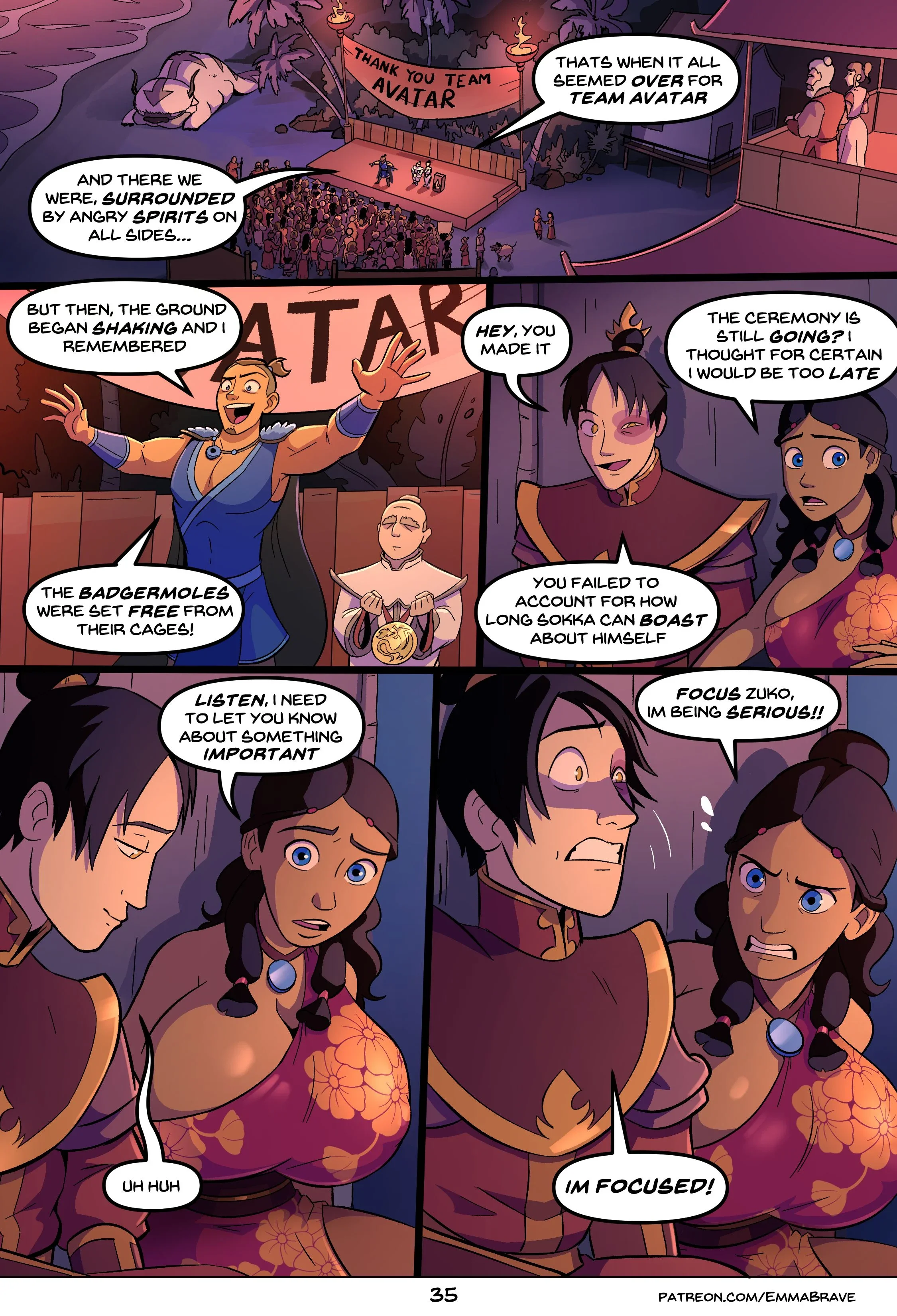 After Avatar [EmmaBrave], 4 . After Avatar - Chapter 4 (Avatar The Last Airbender), page 37 of 61