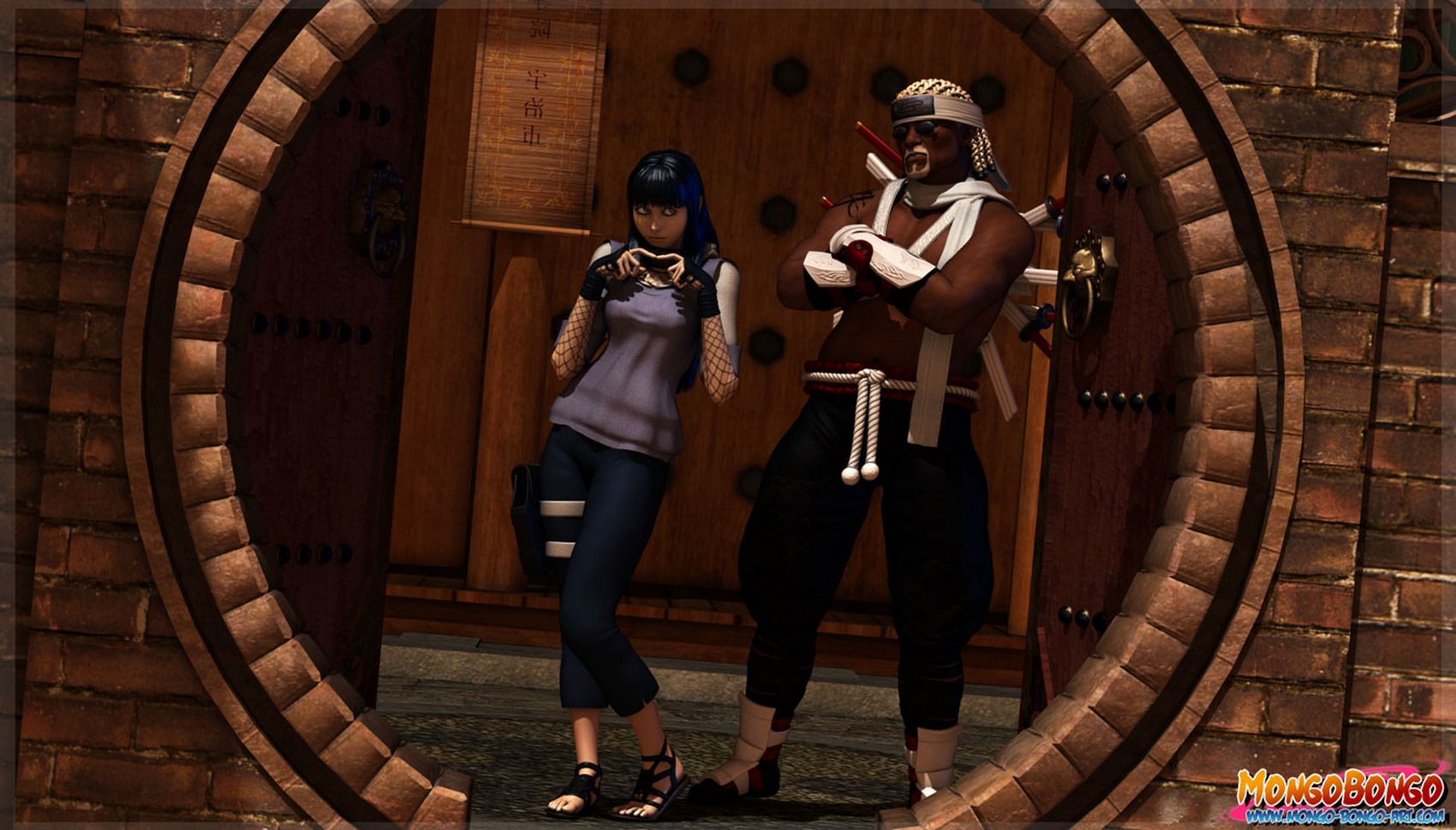 Hinata X Killer Bee (Naurto) [Mongo Bongo], Hinata X Killer Bee (Naurto), page 1 of 29