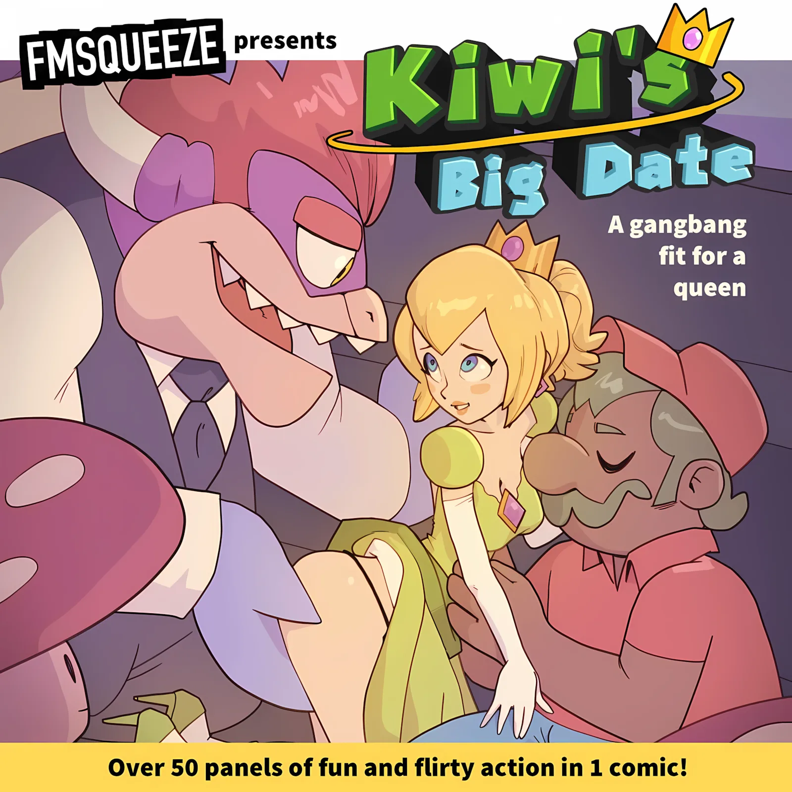 Kiwi’s Big Date- A Gangbang Fit for a Queen [Fmsqueeze], Kiwi's Big Date- A Gangbang Fit for a Queen, page 1 of 14