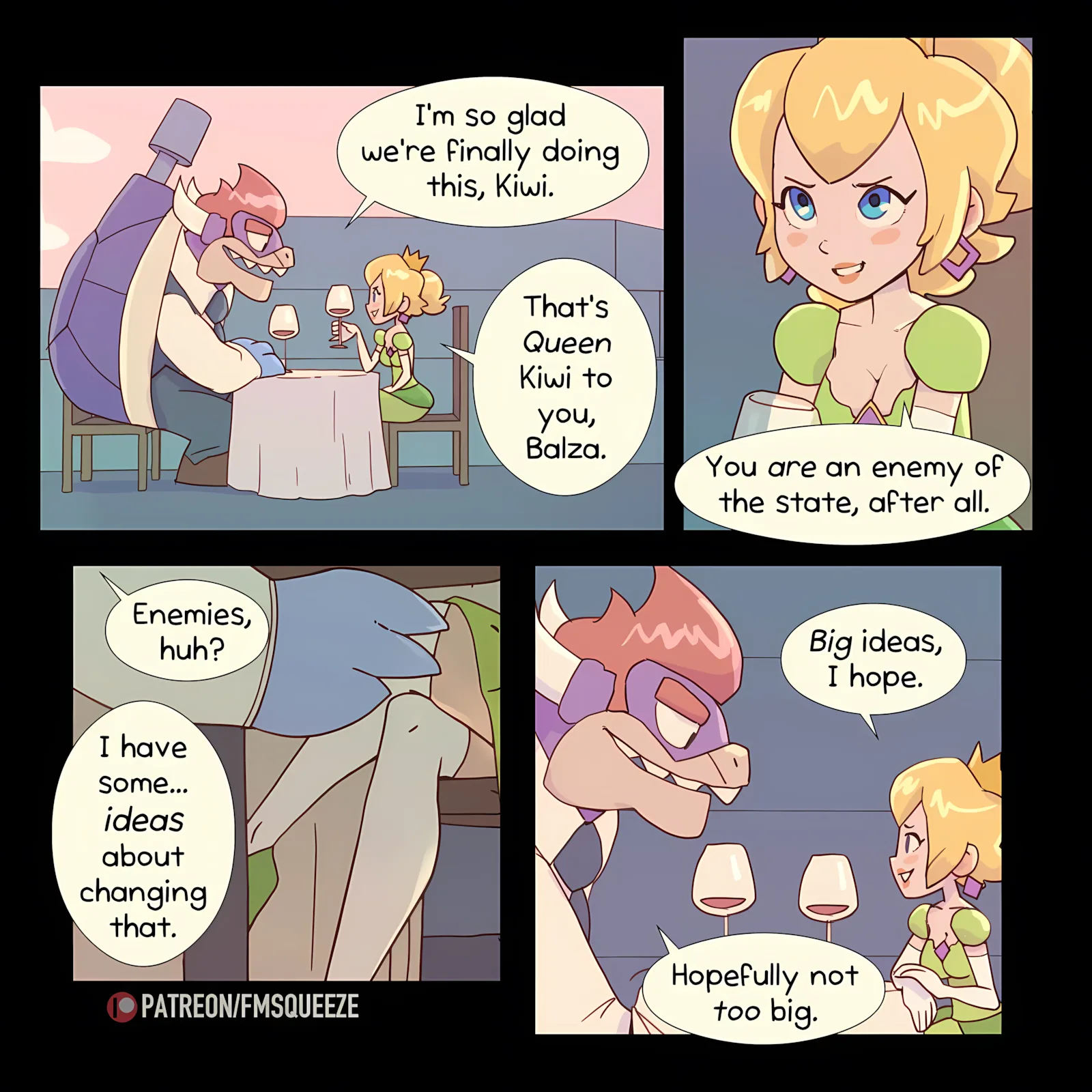Kiwi’s Big Date- A Gangbang Fit for a Queen [Fmsqueeze], Kiwi's Big Date- A Gangbang Fit for a Queen, page 2 of 14