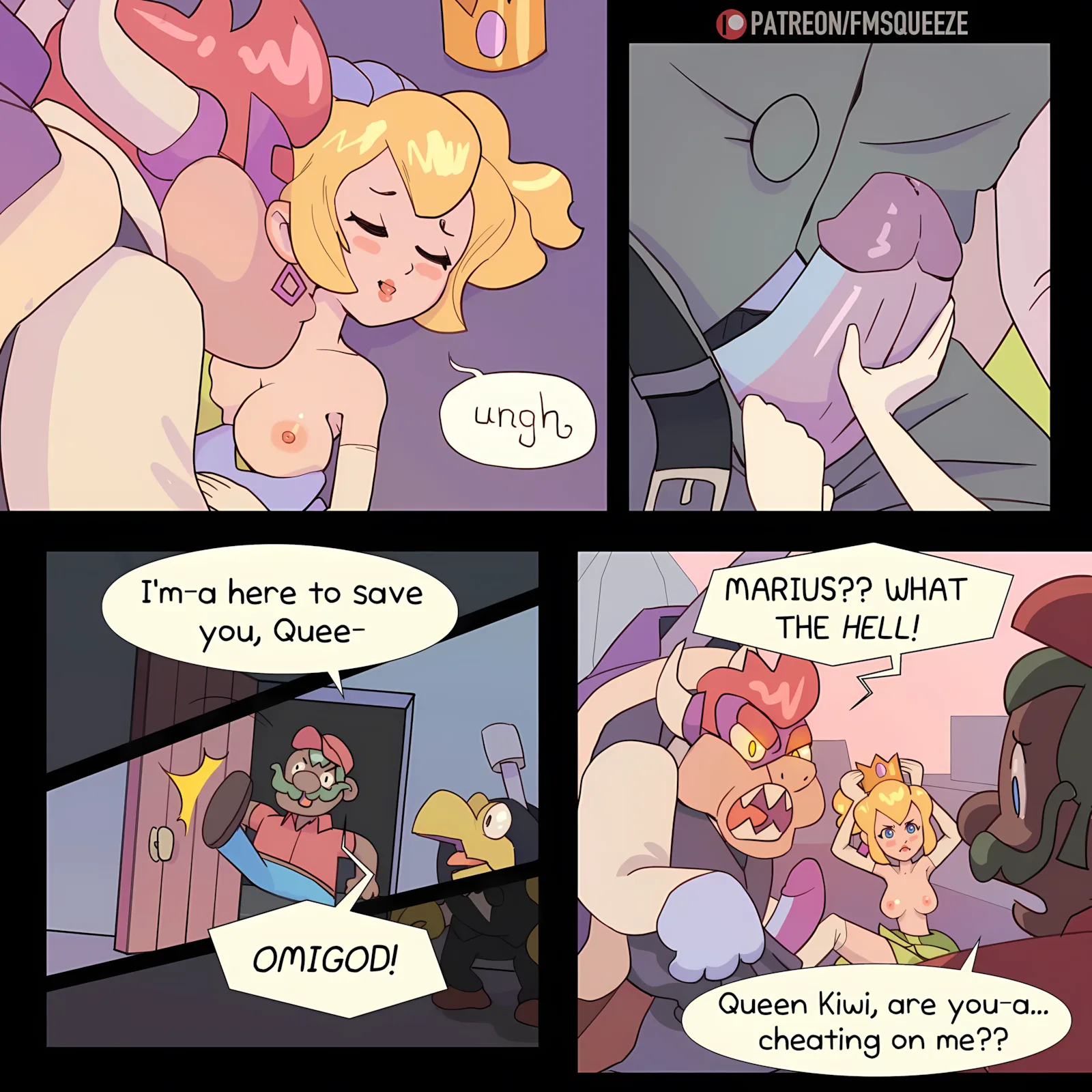 Kiwi’s Big Date- A Gangbang Fit for a Queen [Fmsqueeze], Kiwi's Big Date- A Gangbang Fit for a Queen, page 4 of 14