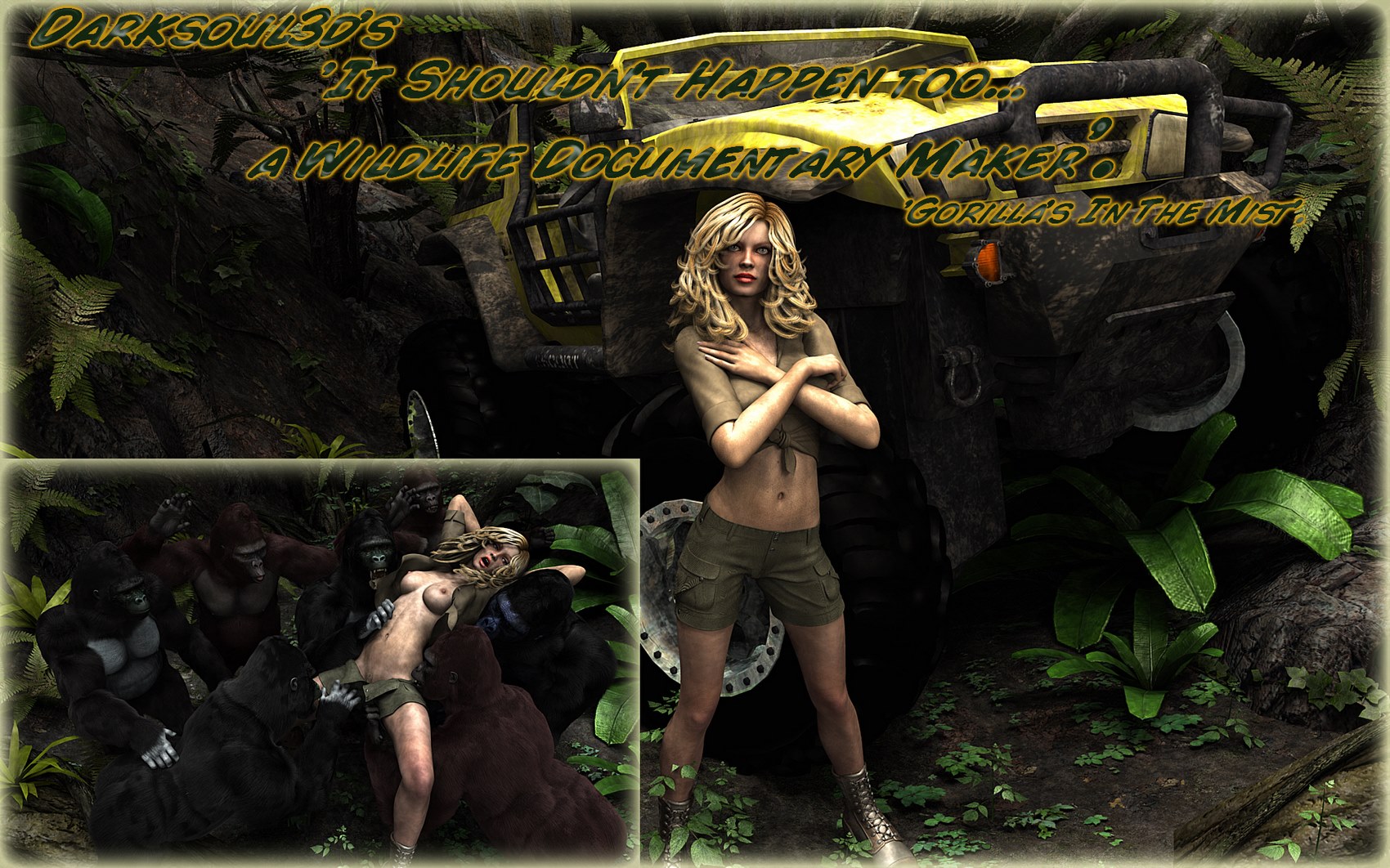 Lisa Cartwright’s: Gorilla’s In The Mist [DarkSoul3D], Lisa Cartwright's: Gorilla's In The Mist, page 1 of 45