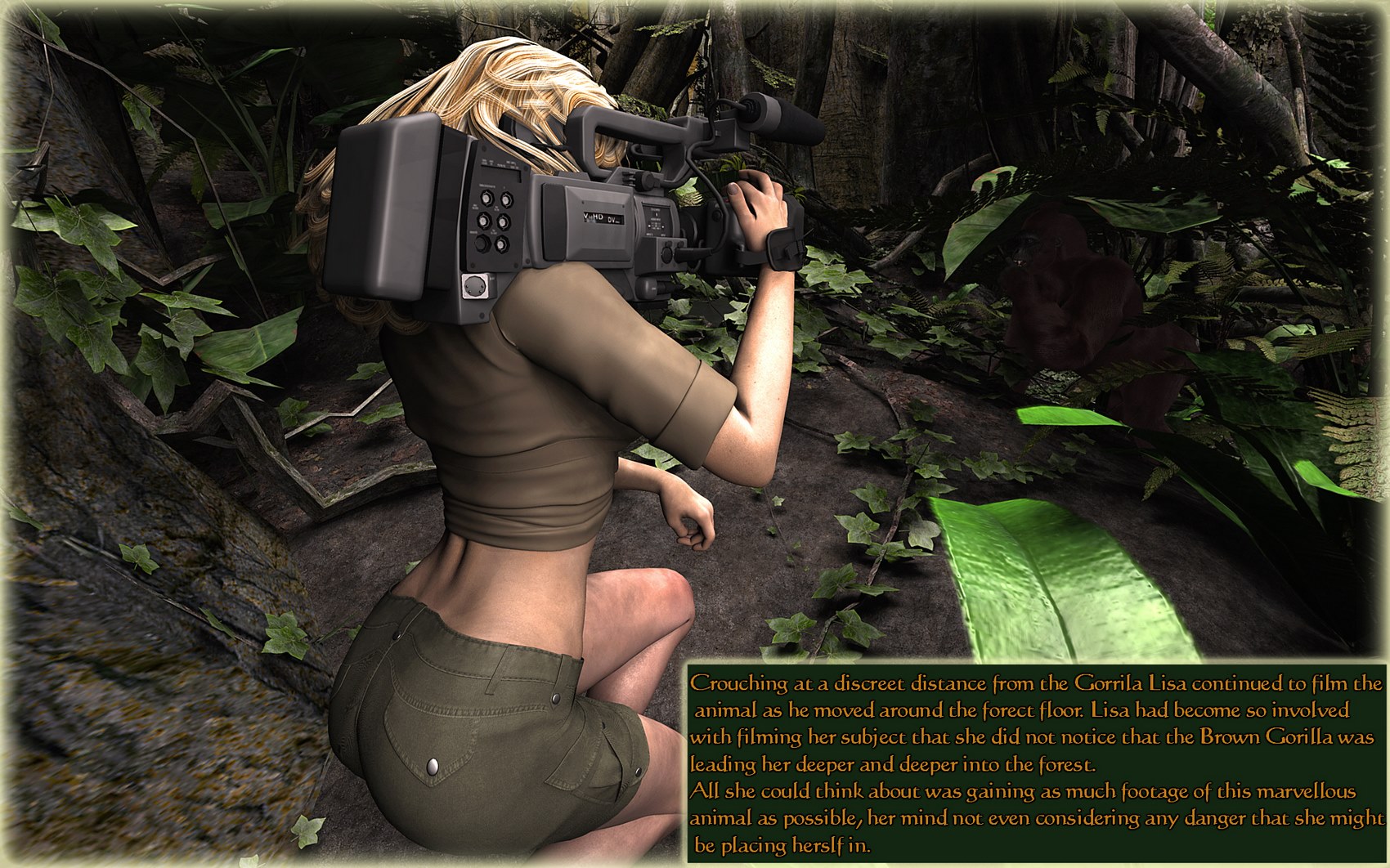 Lisa Cartwright’s: Gorilla’s In The Mist [DarkSoul3D], Lisa Cartwright's: Gorilla's In The Mist, page 6 of 45