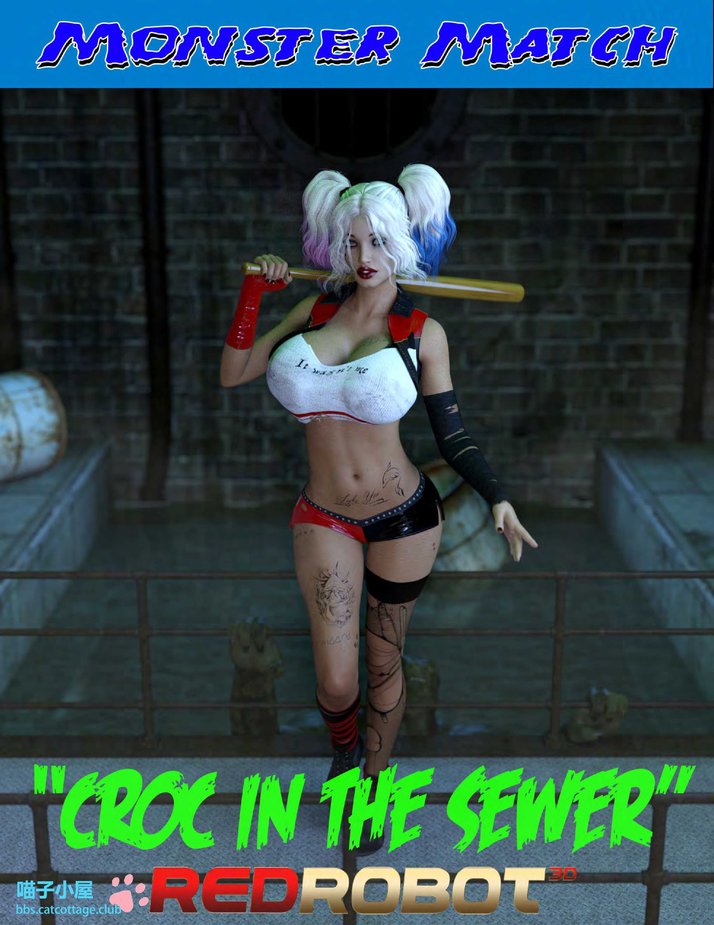 Monster Match Croc in the Sewer [RedRobot3D], Monster Match Croc in the Sewer, page 1 of 71