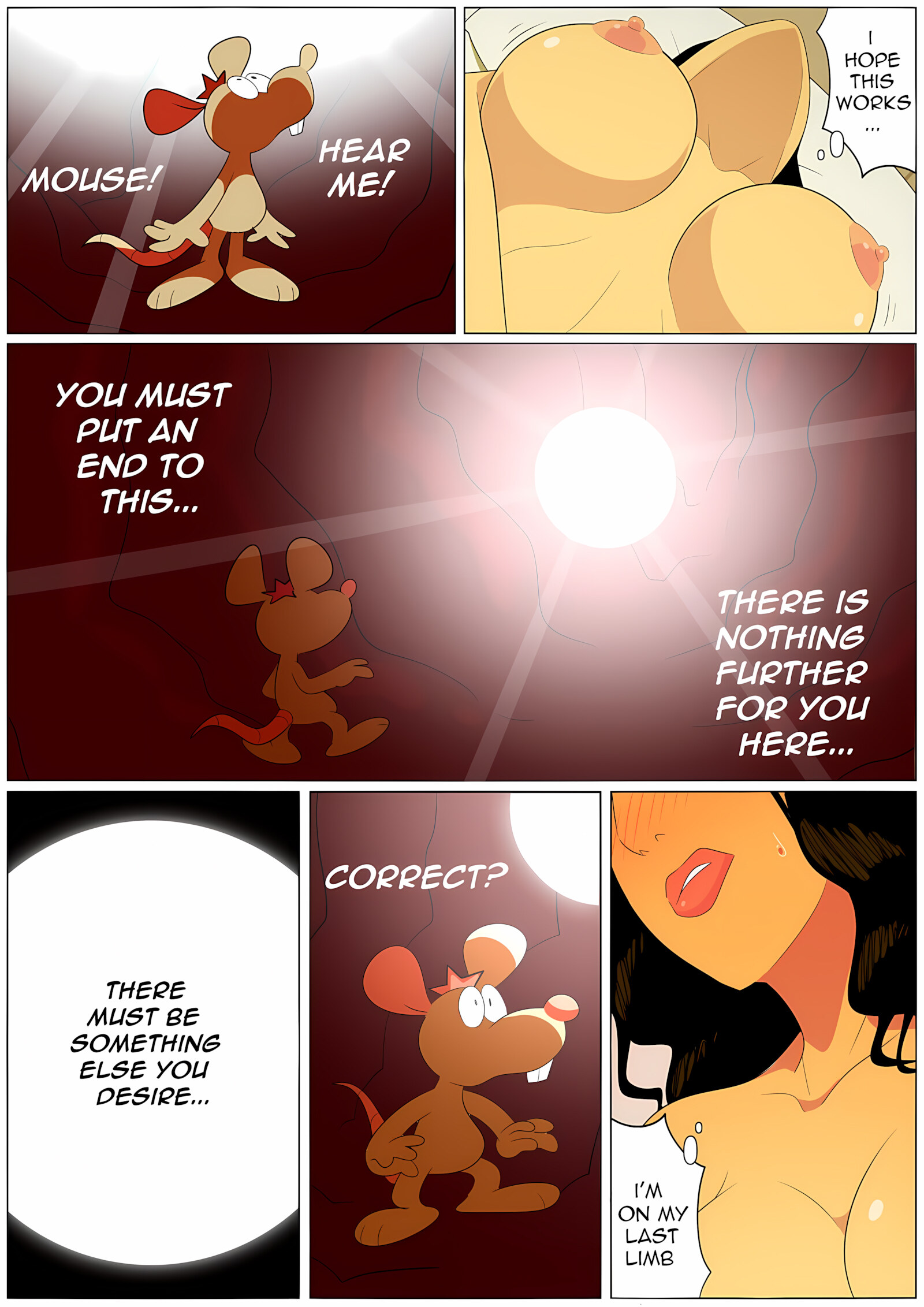 Mouse and Giantess Continued [Dangerking11], Mouse and Giantess Continued, page 21 of 40